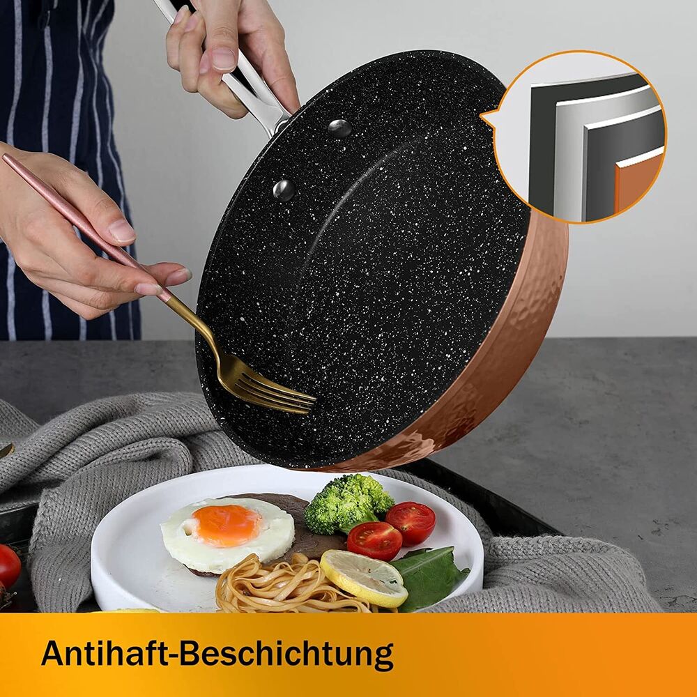 Topfset Scheffler Topfset Induktion 15-teilig, Induktions Töpfe Set,Töpfe mit Glasdeckel, Kochtopf-Set, Töpfe und Pfannen, Induktionsgeeignet - Image 5
