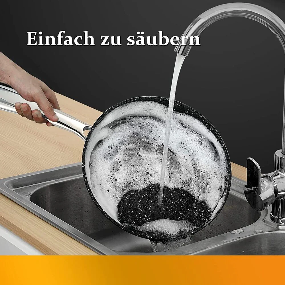 Topfset Scheffler Topfset Induktion 15-teilig, Induktions Töpfe Set,Töpfe mit Glasdeckel, Kochtopf-Set, Töpfe und Pfannen, Induktionsgeeignet - Image 8