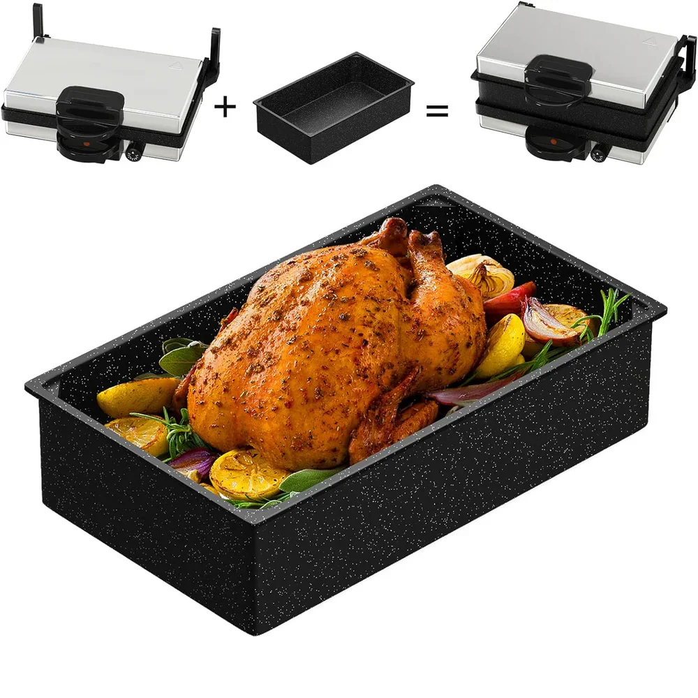 2000W Kontaktgrill: Multi-Grill & Brotmaschine, Edelstahl, Antihaft-Beschichtung Scheffler Kontaktgrill - Image 12
