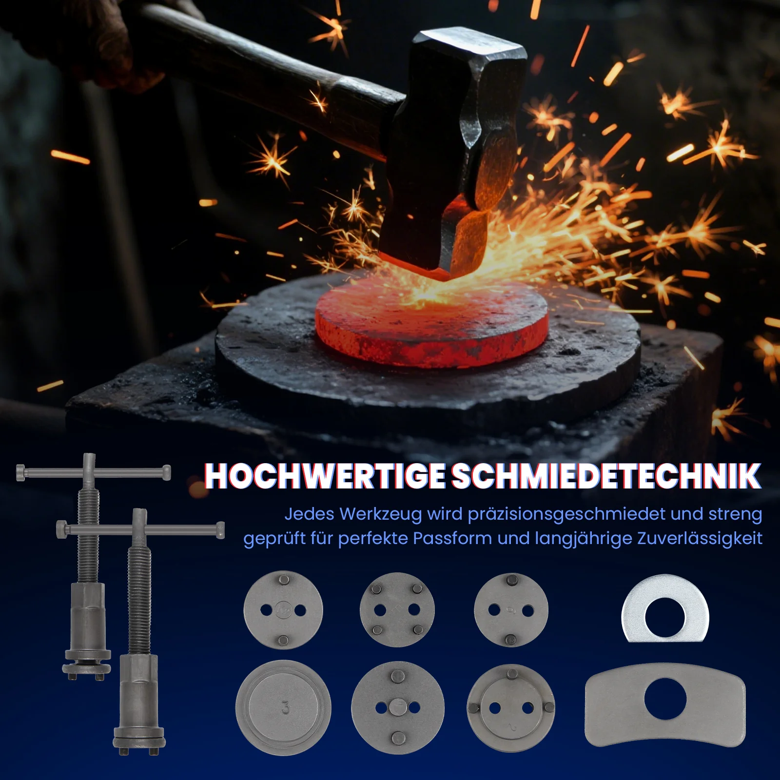 21 tlg. Universal Bremskolbenrücksteller Set Bremssattel Kolben Wind Zurück Tool Kit - Image 8