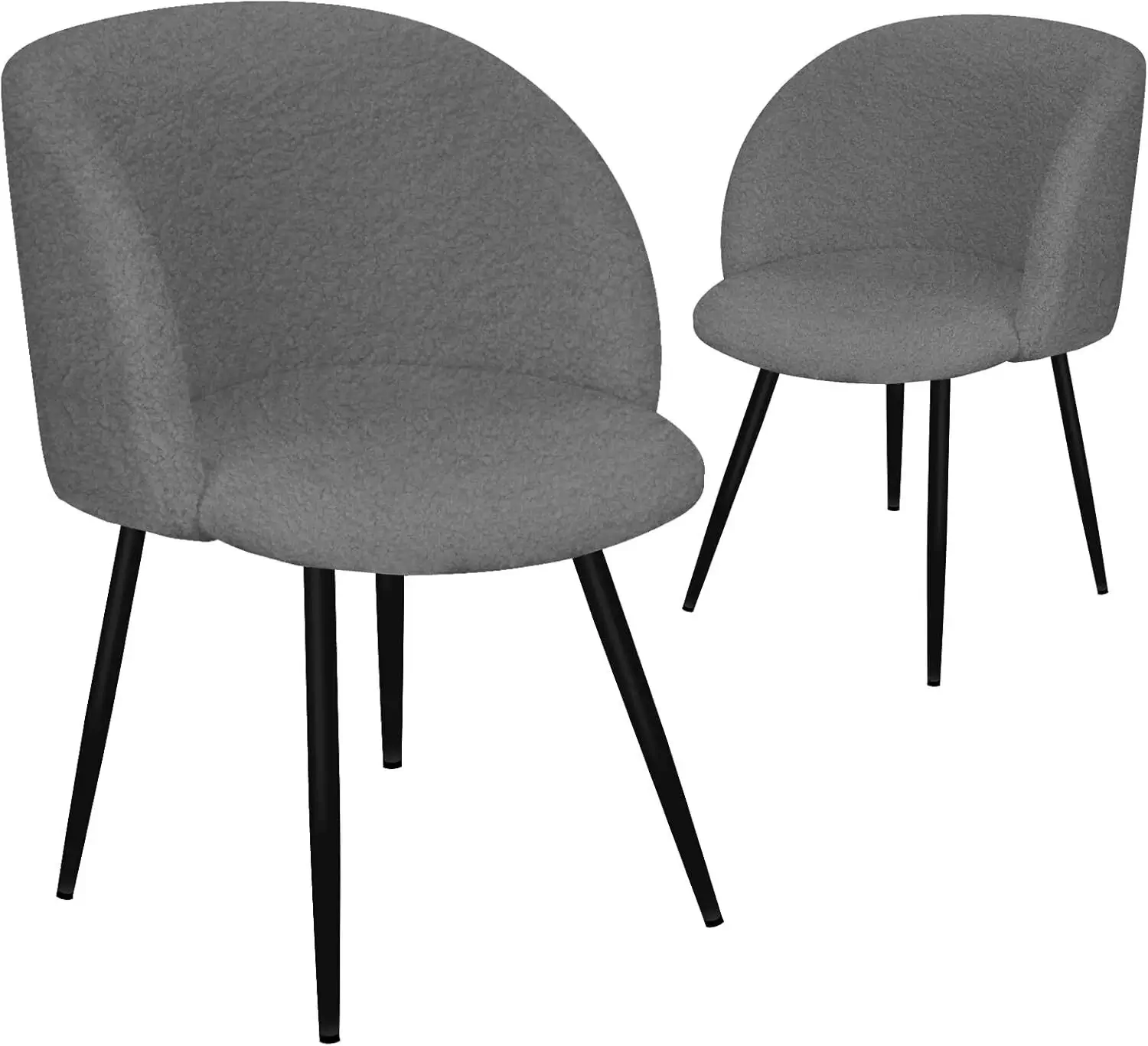 2er Set Esszimmerstühle Wohnzimmerstuhl Metallbeine Polsterstühle mit Armlehnen für Esszimmer / Küche - Image 17
