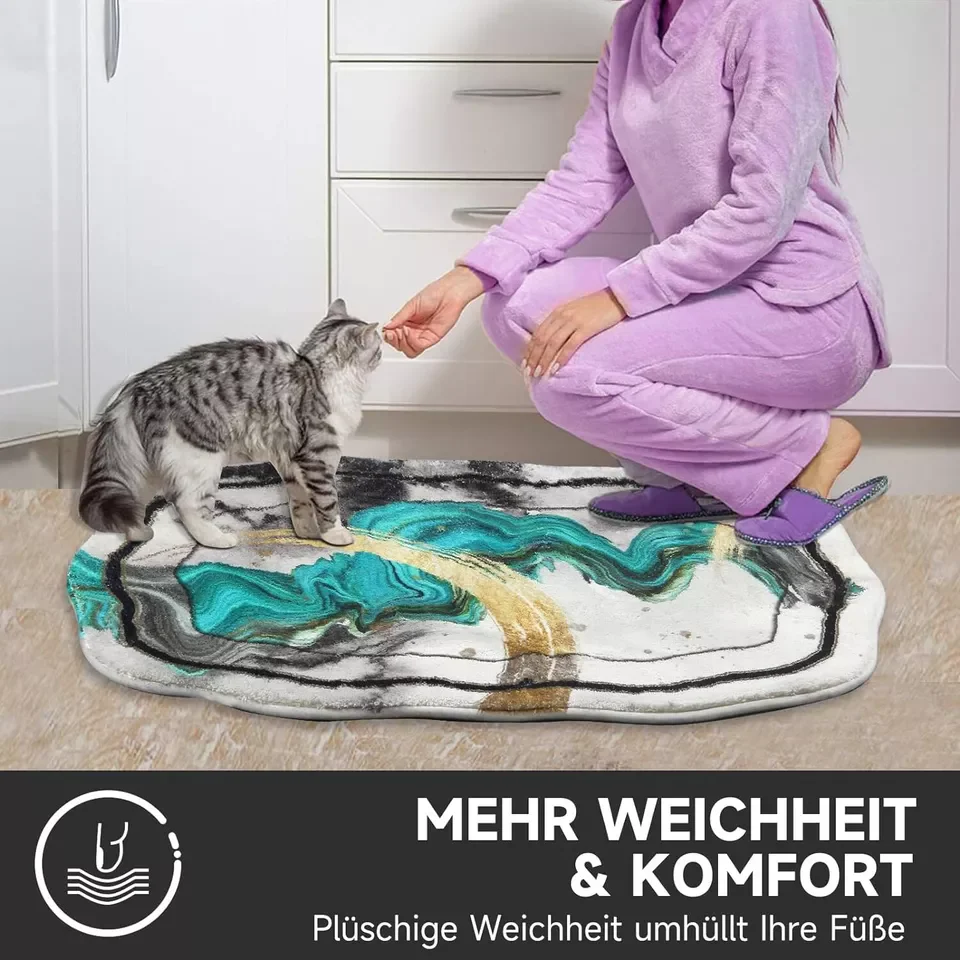 HOMELUX Badematte Teppich Läufer Badematte Teppichläufer Kurzflor Badteppich - Image 6
