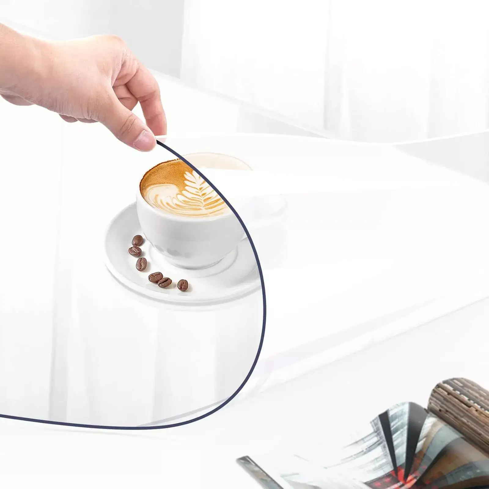 2mm durchsichtige Tischschutzfolie aus PVC - Schutzdecke für Tisch - Image 8