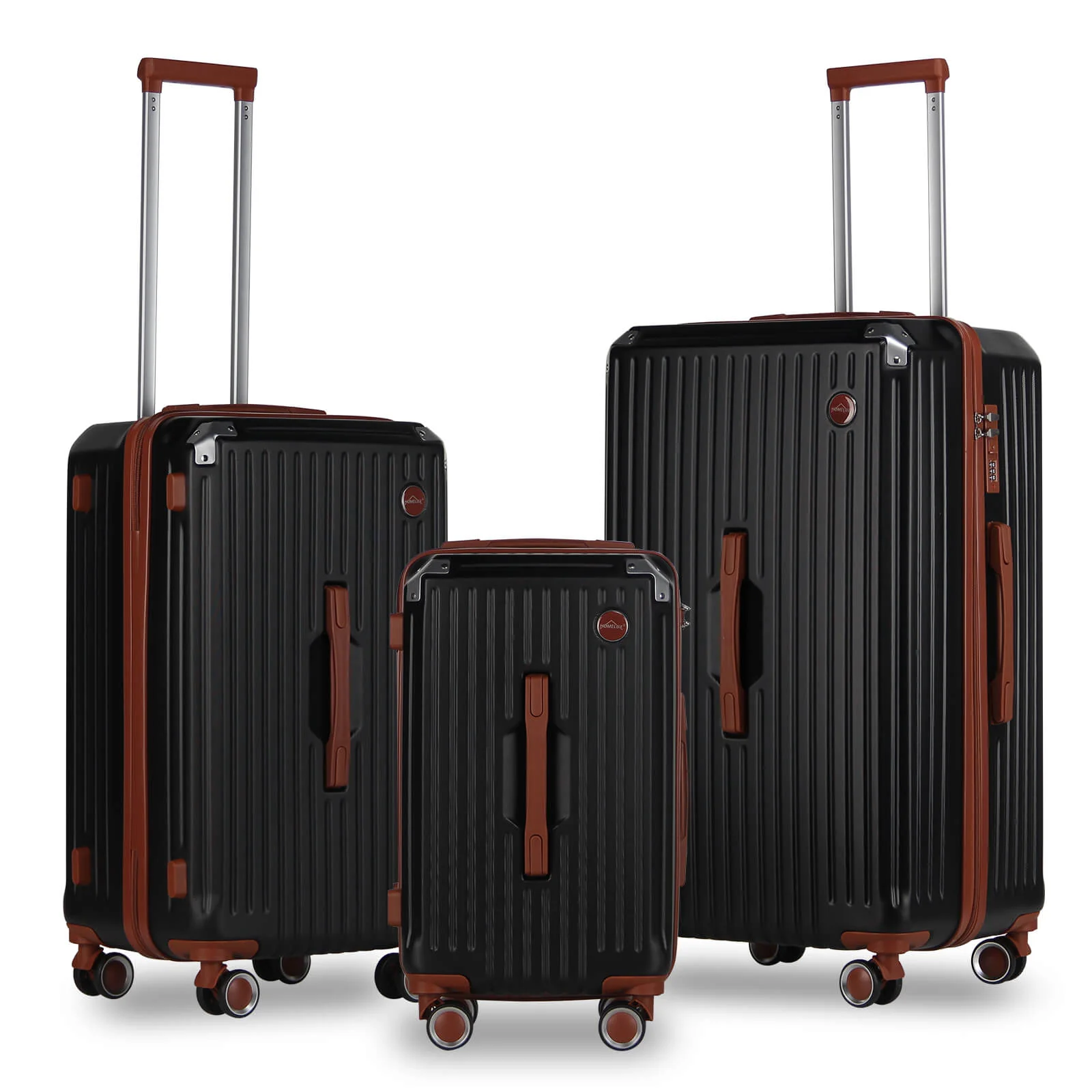 3 Teilig Reisekoffer Kofferset Hartschalen Kofferset mit Rollen Trolley Reisekoffer Set mit TSA-Schloss - Image 9