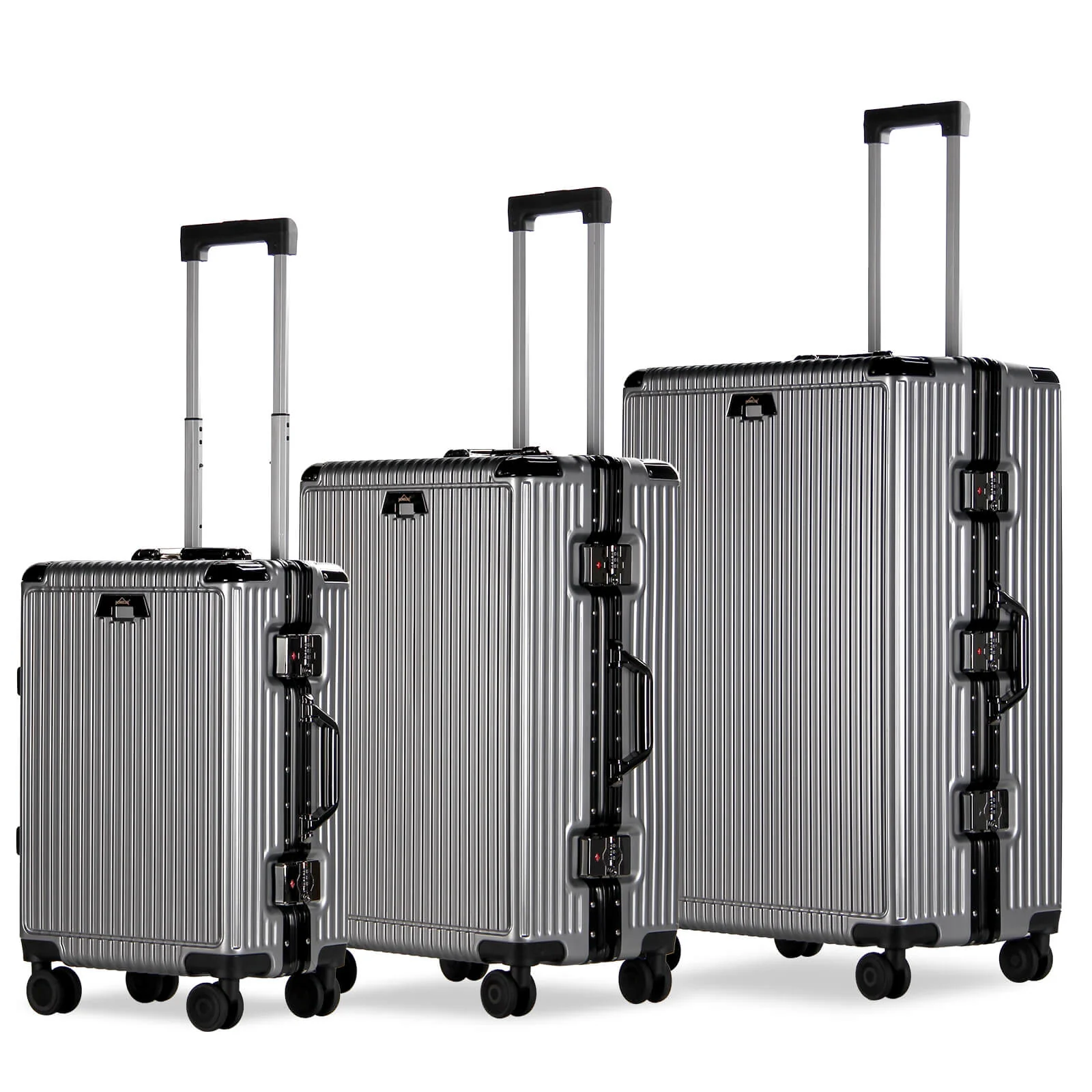 3-teiliges Kofferset Hartschalenkoffer ABS Leicht Trolley Rollkoffer Set M-L-XL Hartschale Reisekoffer - Image 14