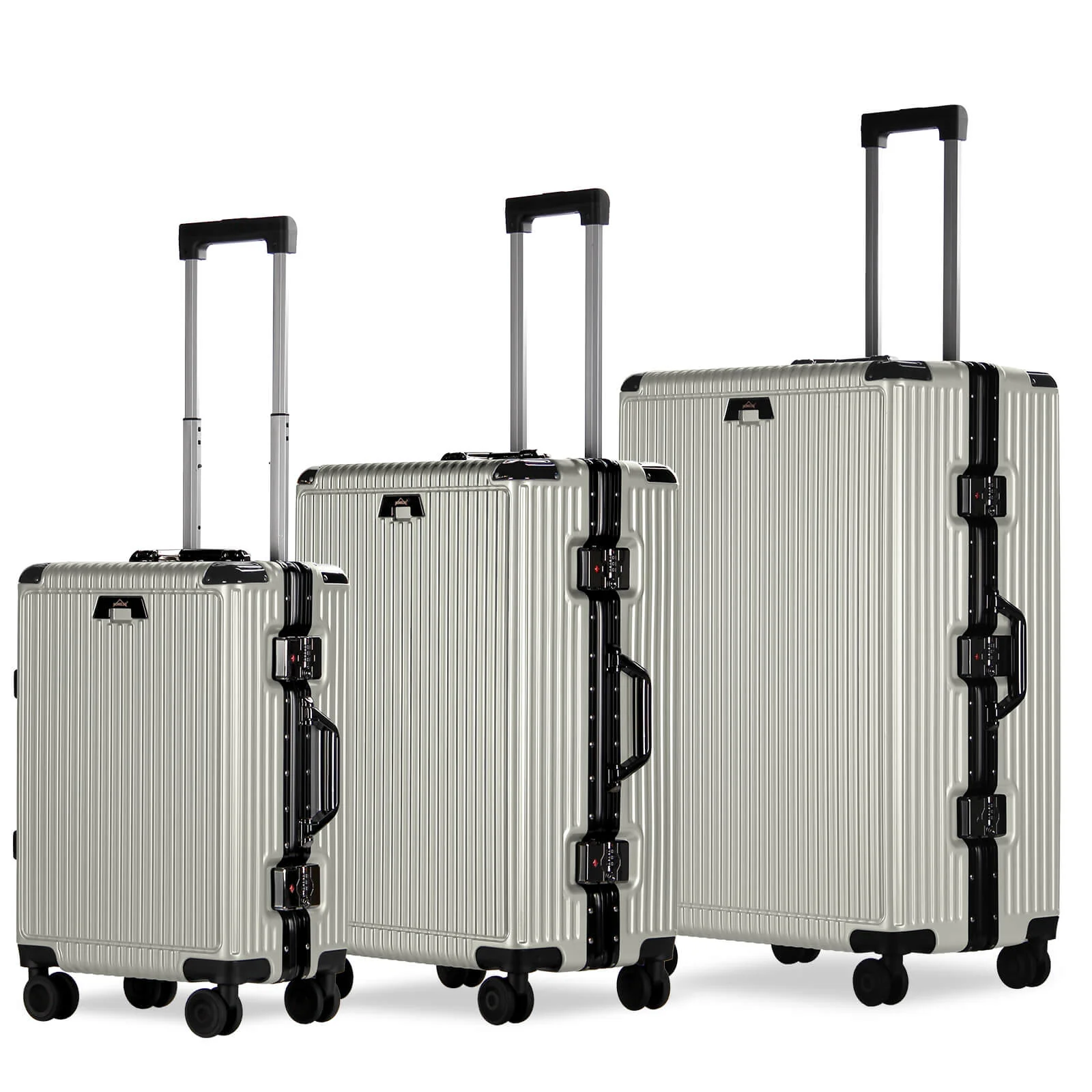 3-teiliges Kofferset Hartschalenkoffer ABS Leicht Trolley Rollkoffer Set M-L-XL Hartschale Reisekoffer - Image 19