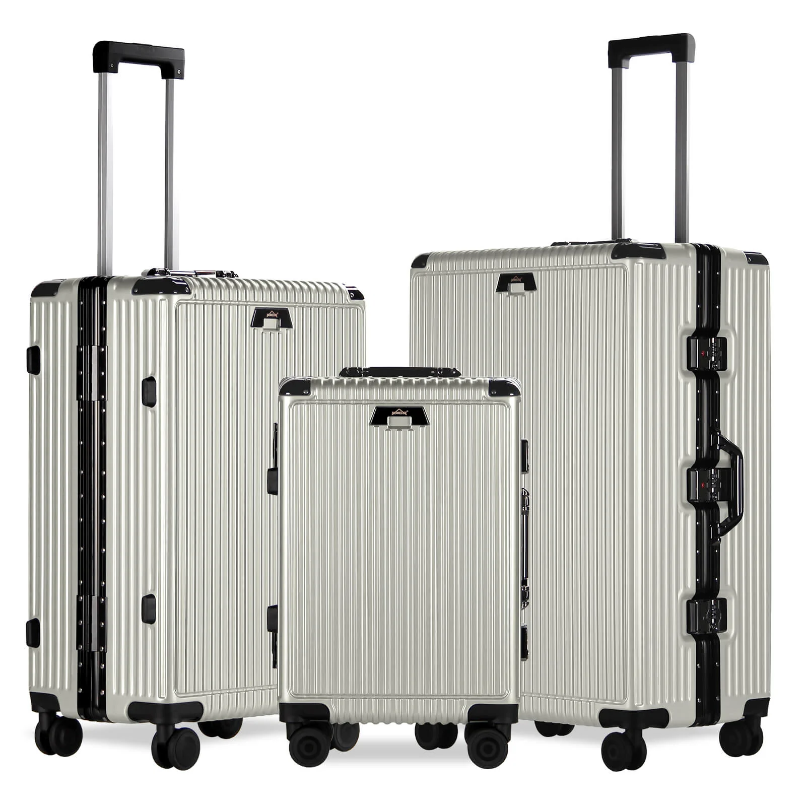 3-teiliges Kofferset Hartschalenkoffer ABS Leicht Trolley Rollkoffer Set M-L-XL Hartschale Reisekoffer - Image 20
