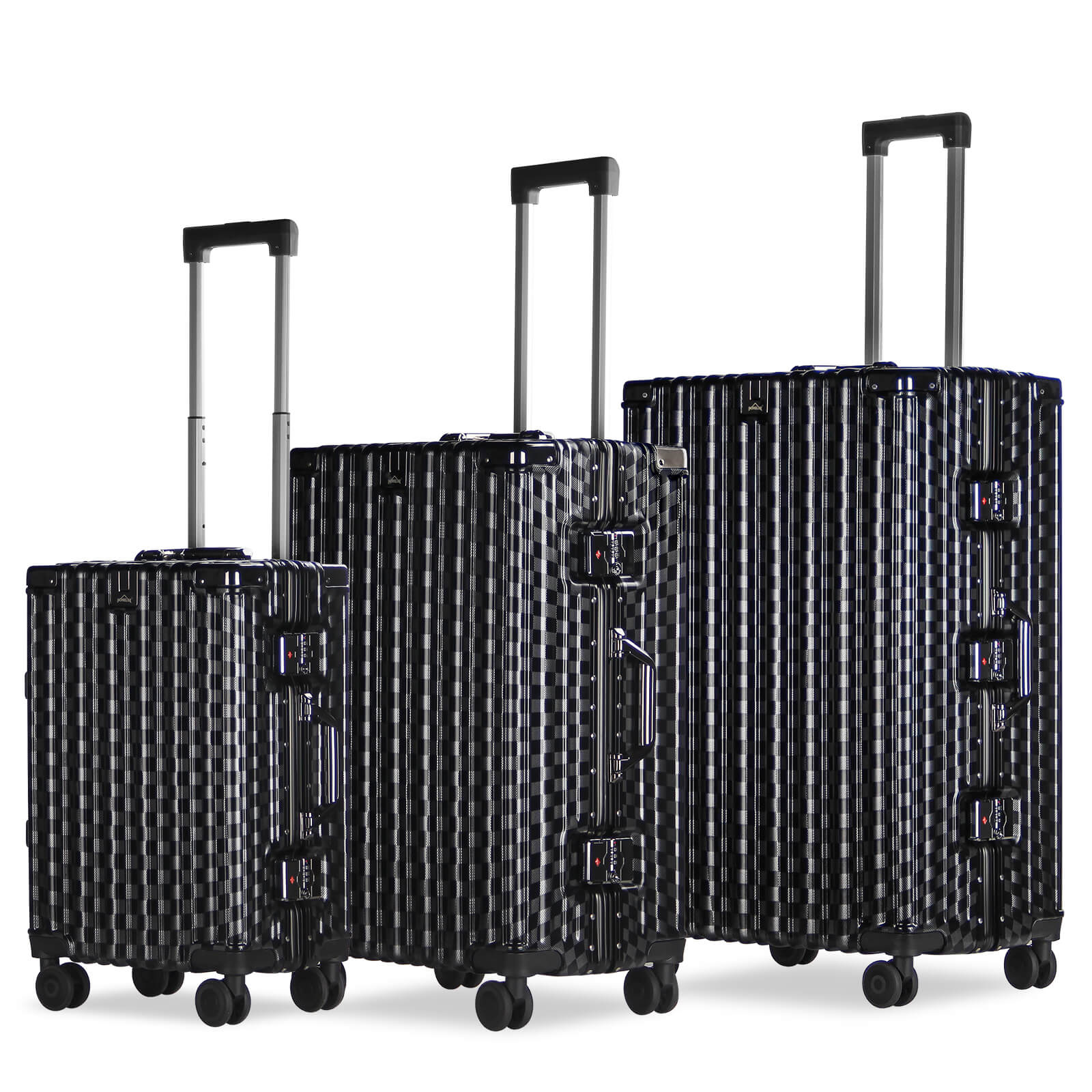 3-teiliges Kofferset Hartschalenkoffer ABS Leicht Trolley Rollkoffer Set M-L-XL Hartschale Reisekoffer - Image 21