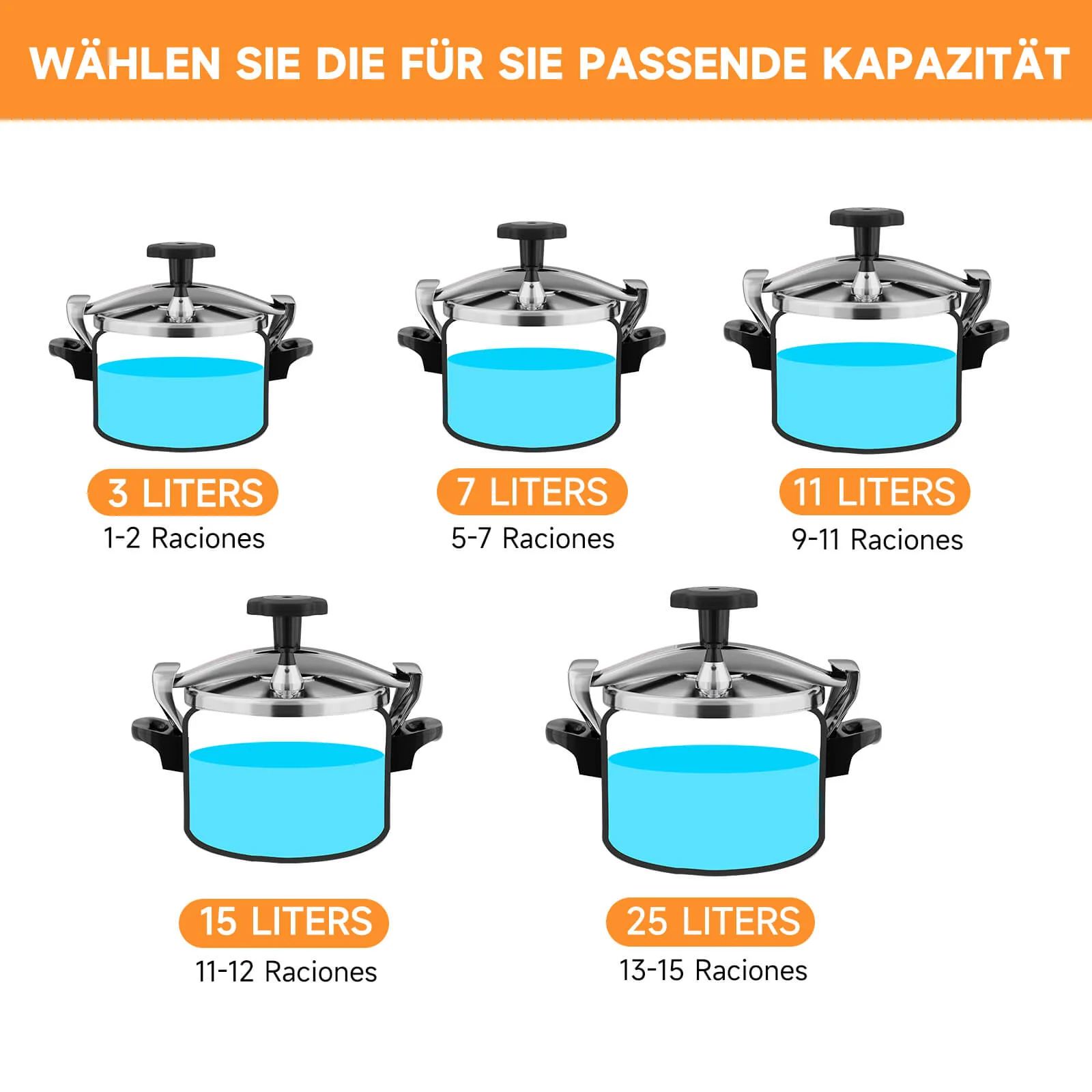 Scheffler Schnellkochtopf Aluguss Dampfkochtopf Induktion Druckbehälter für alle Herdarten - Image 19