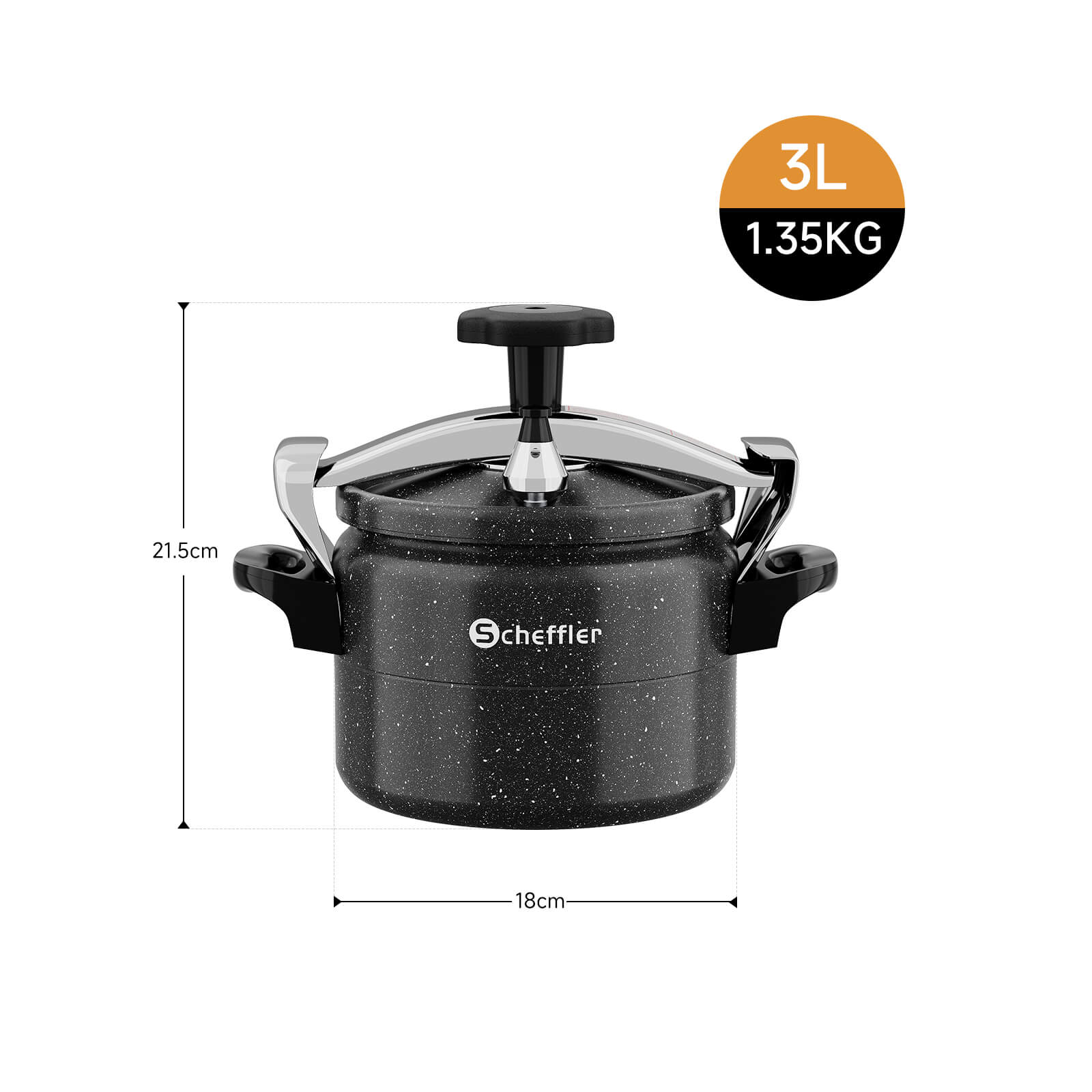 Scheffler Schnellkochtopf Aluguss Dampfkochtopf Induktion Druckbehälter für alle Herdarten - Image 2