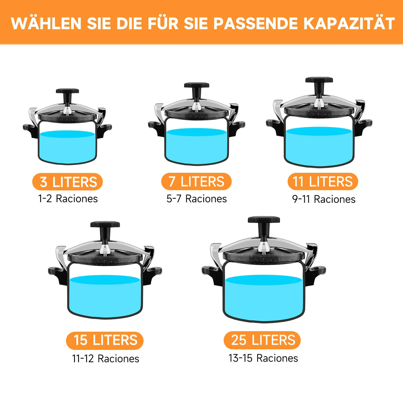 Scheffler Schnellkochtopf Aluguss Dampfkochtopf Induktion Druckbehälter für alle Herdarten - Image 7