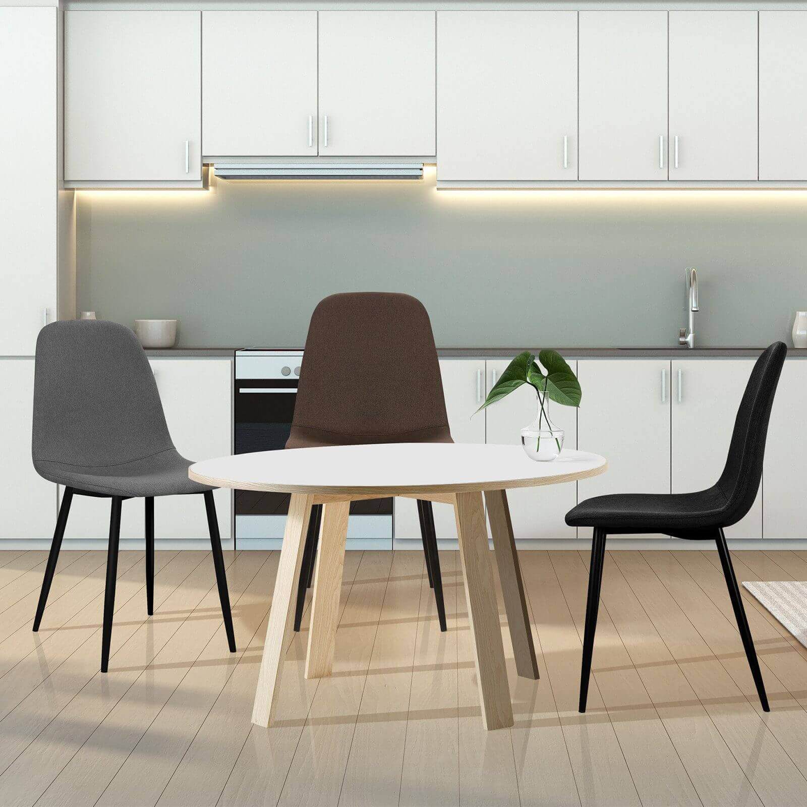 Ergonomisches 4er-Set Esszimmerstühle von HOMELUX Modern, bequem und vielseitig - Image 3