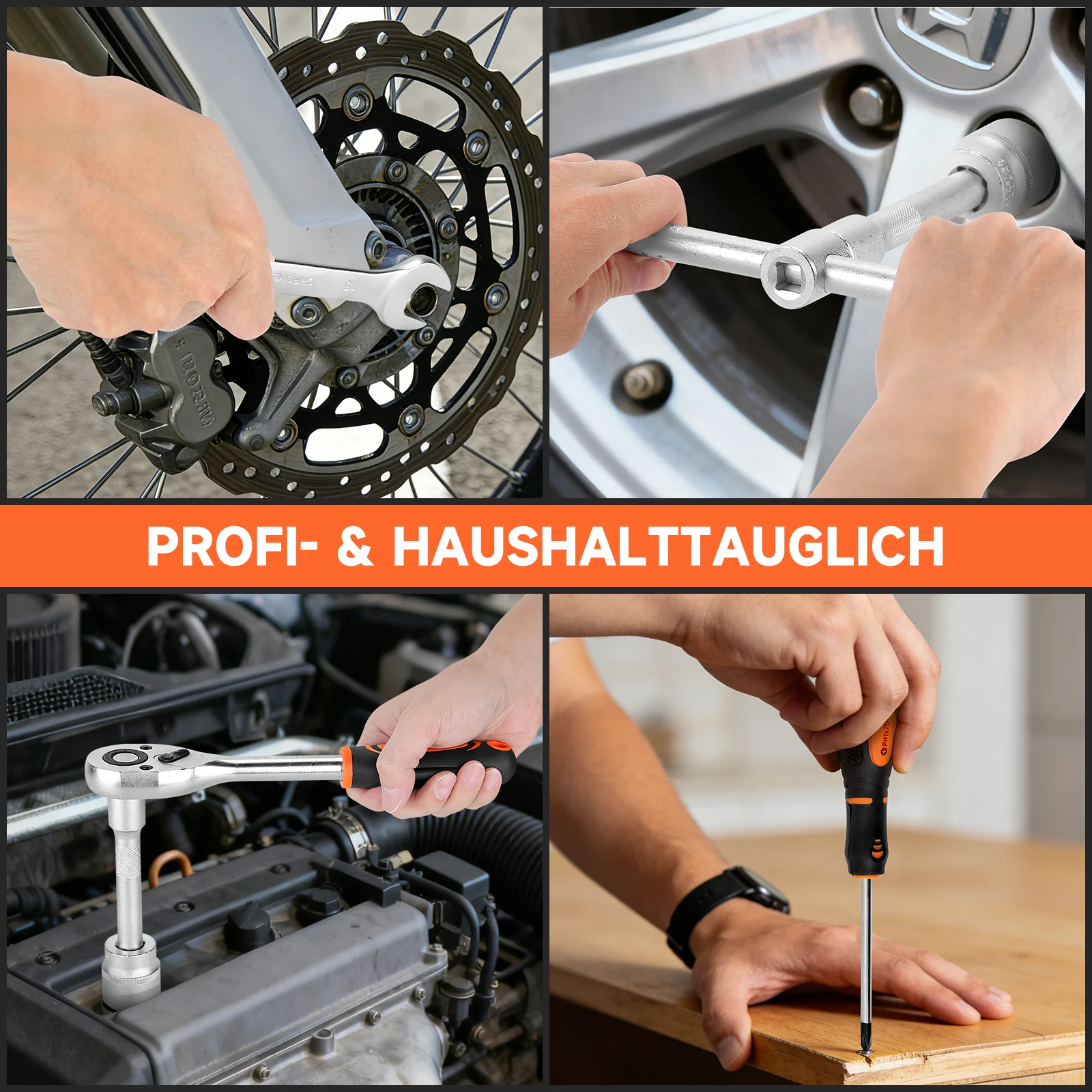 85-teiliges Profi-Werkzeugset mit Ratschen - Image 9