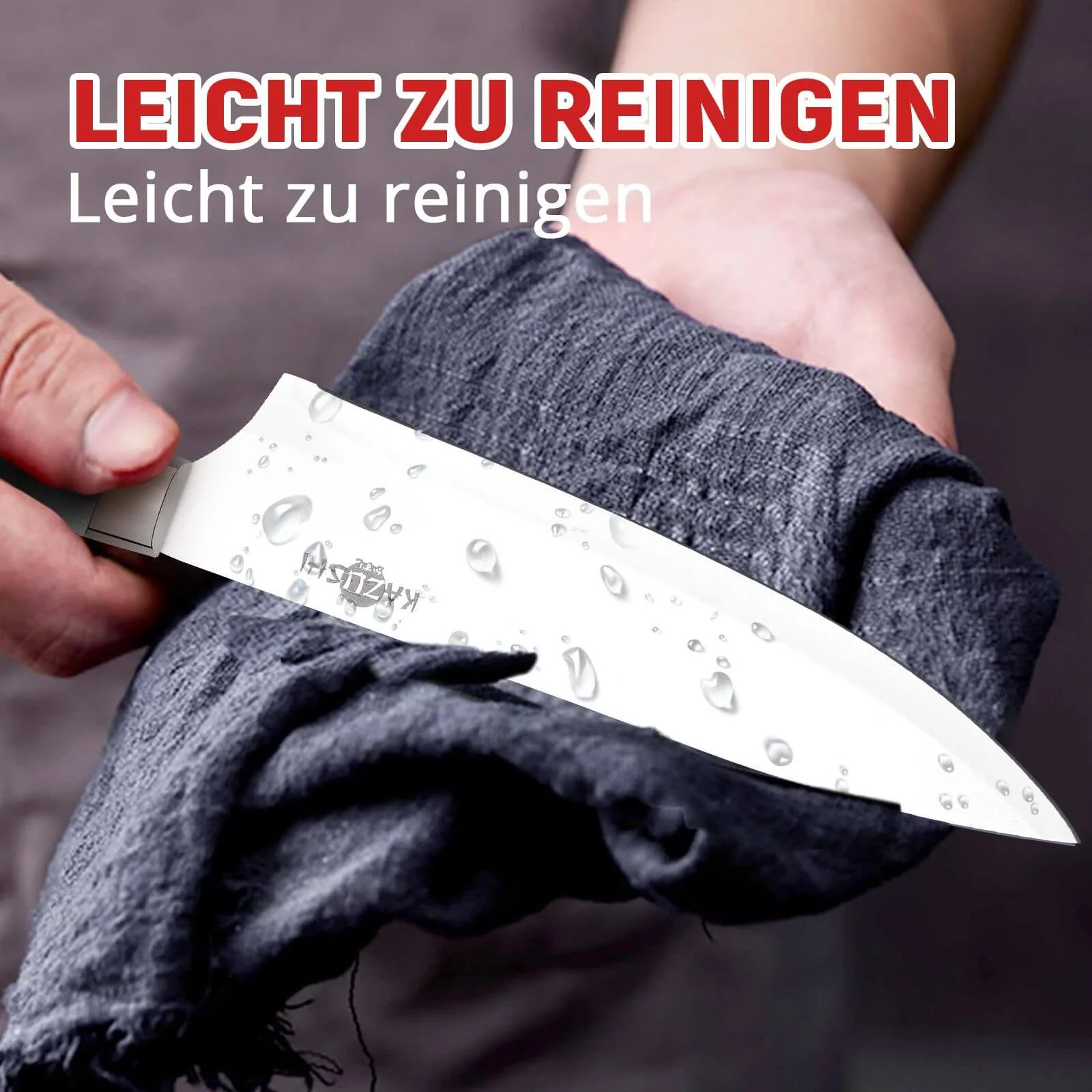 9 / 8 / 7 / 6 teilig Messer-Set Messerblock Messerset Küchenmesser Set Profi Kochmesser - Image 12