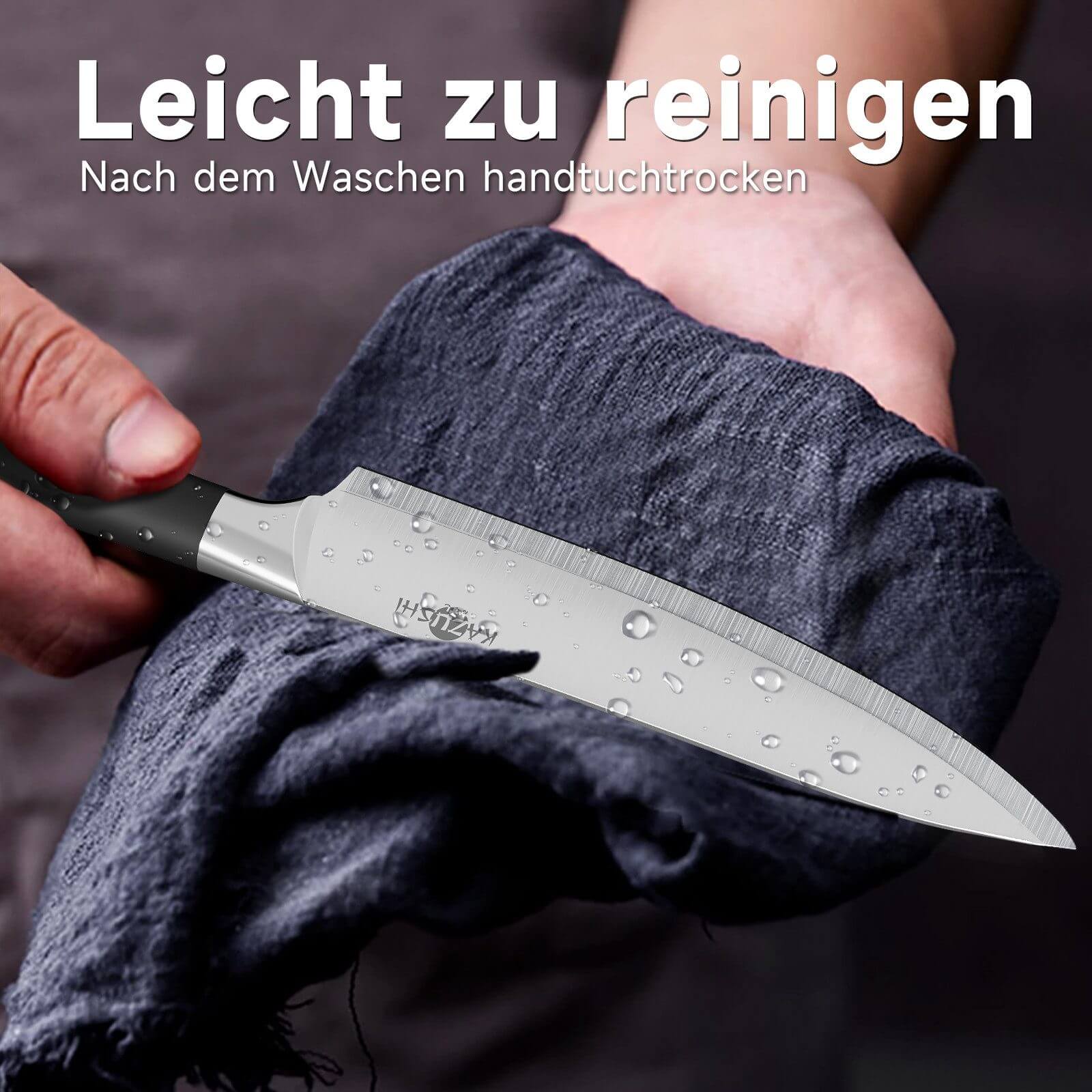 9 / 8 / 7 / 6 teilig Messer-Set Messerblock Messerset Küchenmesser Set Profi Kochmesser - Image 21