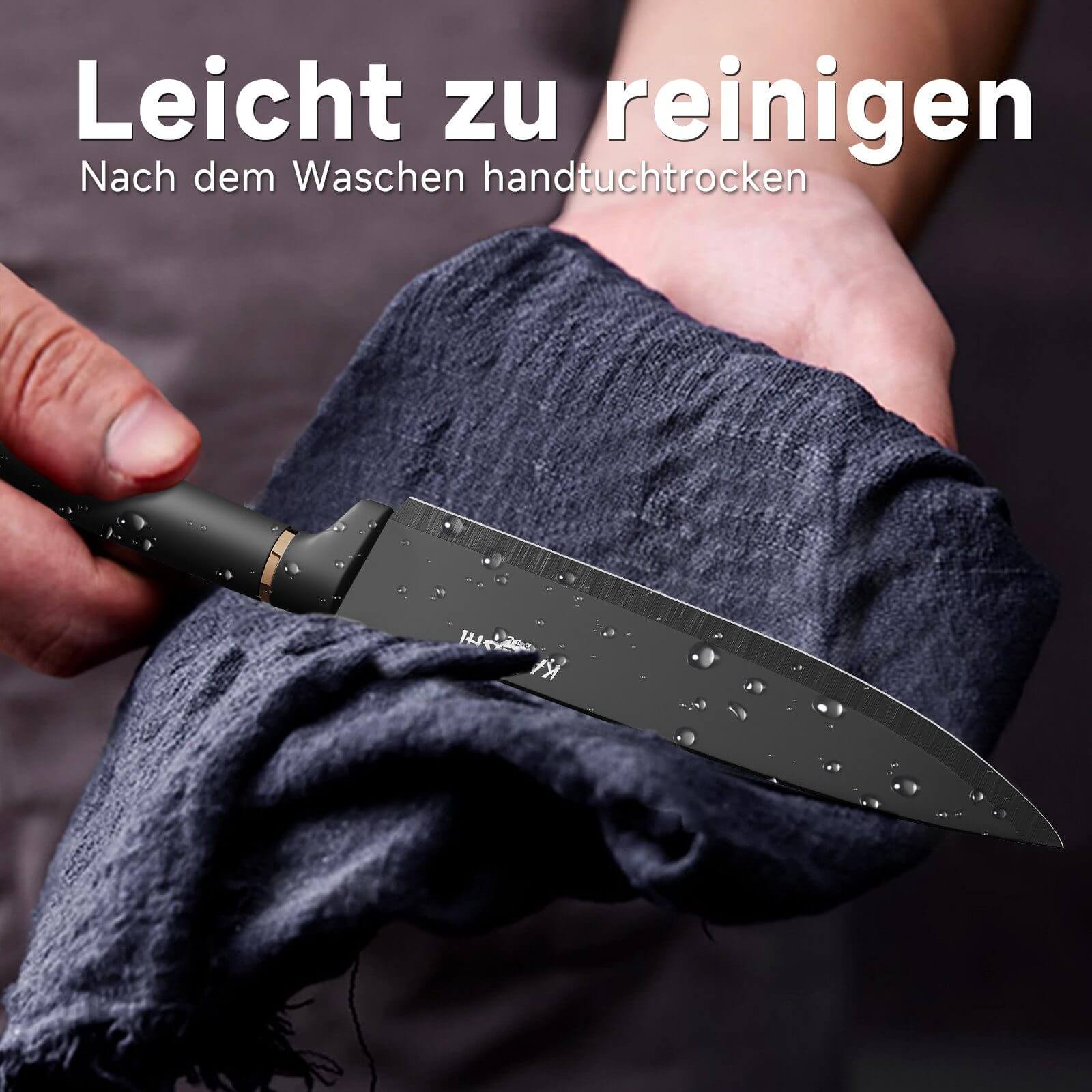 9 / 8 / 7 / 6 teilig Messer-Set Messerblock Messerset Küchenmesser Set Profi Kochmesser - Image 27