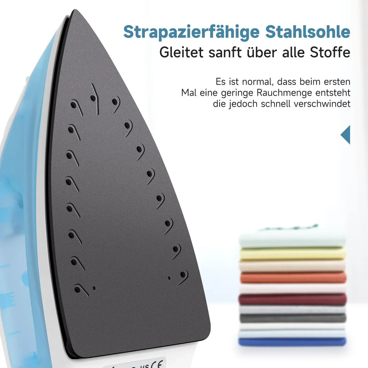 Akku Dampfbügeleisen 1600 W, Einstellbare Temperaturkontrolle,Dampfregelung - Image 5