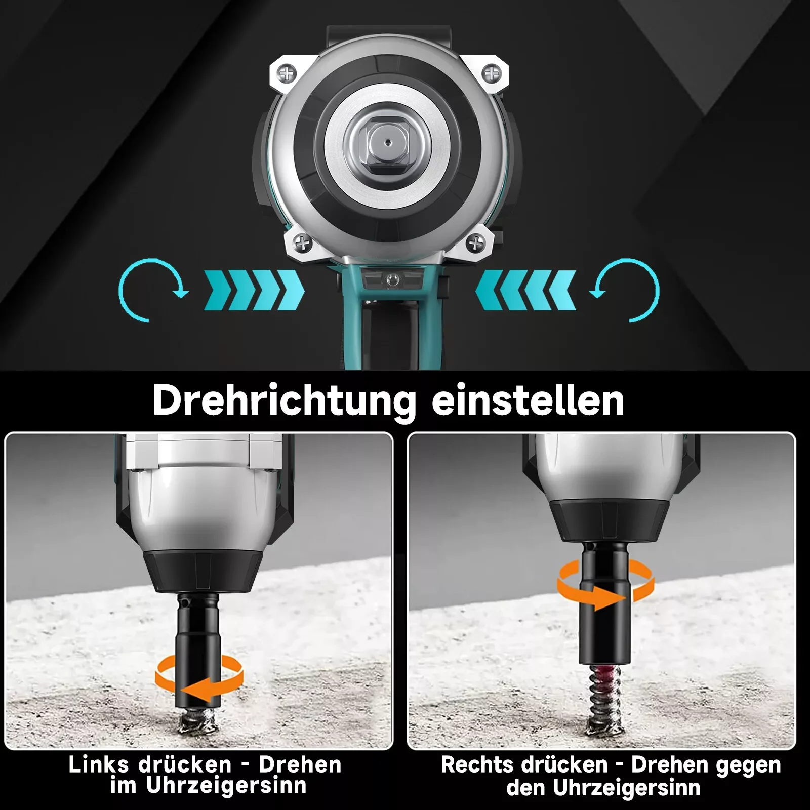 Akku Schlagschrauber 36V Akku Drehschlagschrauber mit 2 x 2.0 Ah Akku, Ladegerät - Image 3