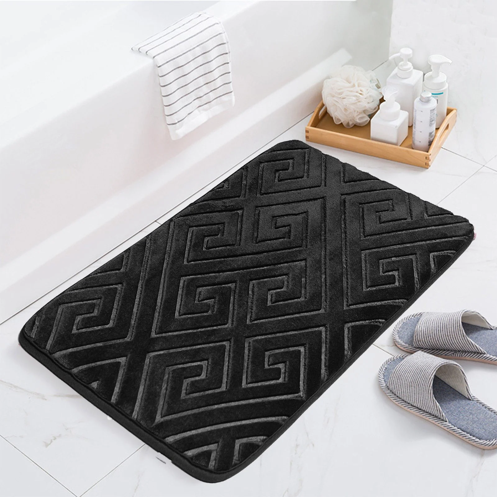 Badematte Rutschfeste Badematte Set Wasserabsorbierend Badteppich Set - Image 15