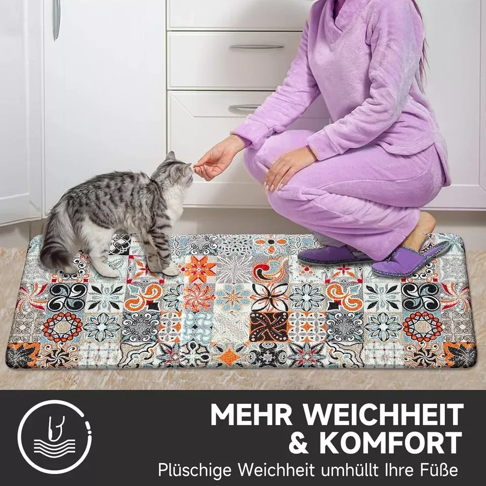 Badteppich rutschfeste 2 Teilig Badematte Badezimmer Badeteppiche Badvorleger - Image 18