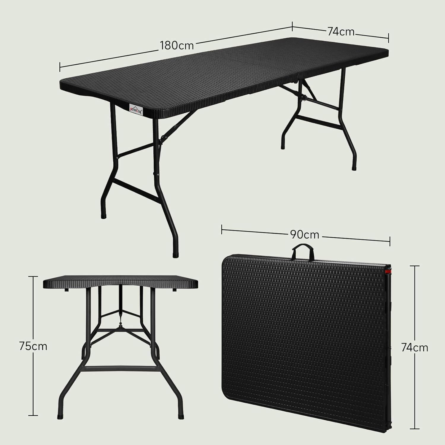 Bierzeltgarnitur Set / Klapptisch / Bierbank 180cm Gartengarnitur Biertisch Klappbar Bank Campingtisch Bierbänke - Image 3