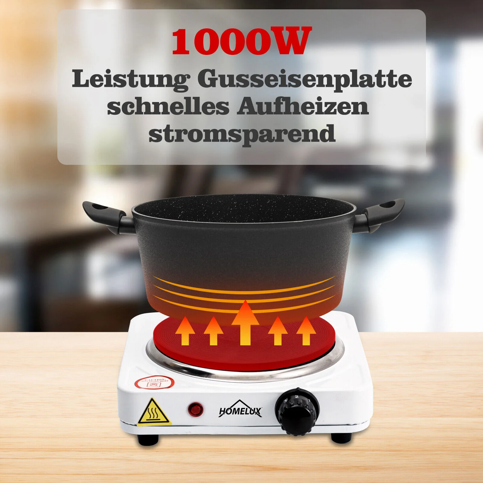 Elektrisch Kochplatte 1000W 1500W 2500W Einzel Doppel Herdplatte Tragbar Kochfeld - Image 4