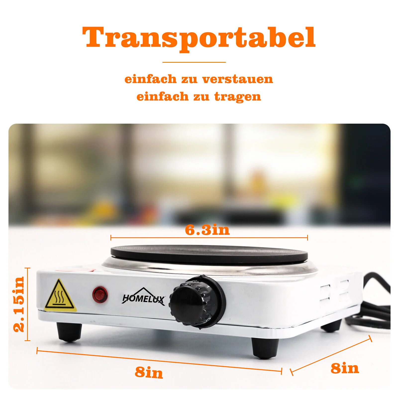 Elektrisch Kochplatte 1000W 1500W 2500W Einzel Doppel Herdplatte Tragbar Kochfeld - Image 7