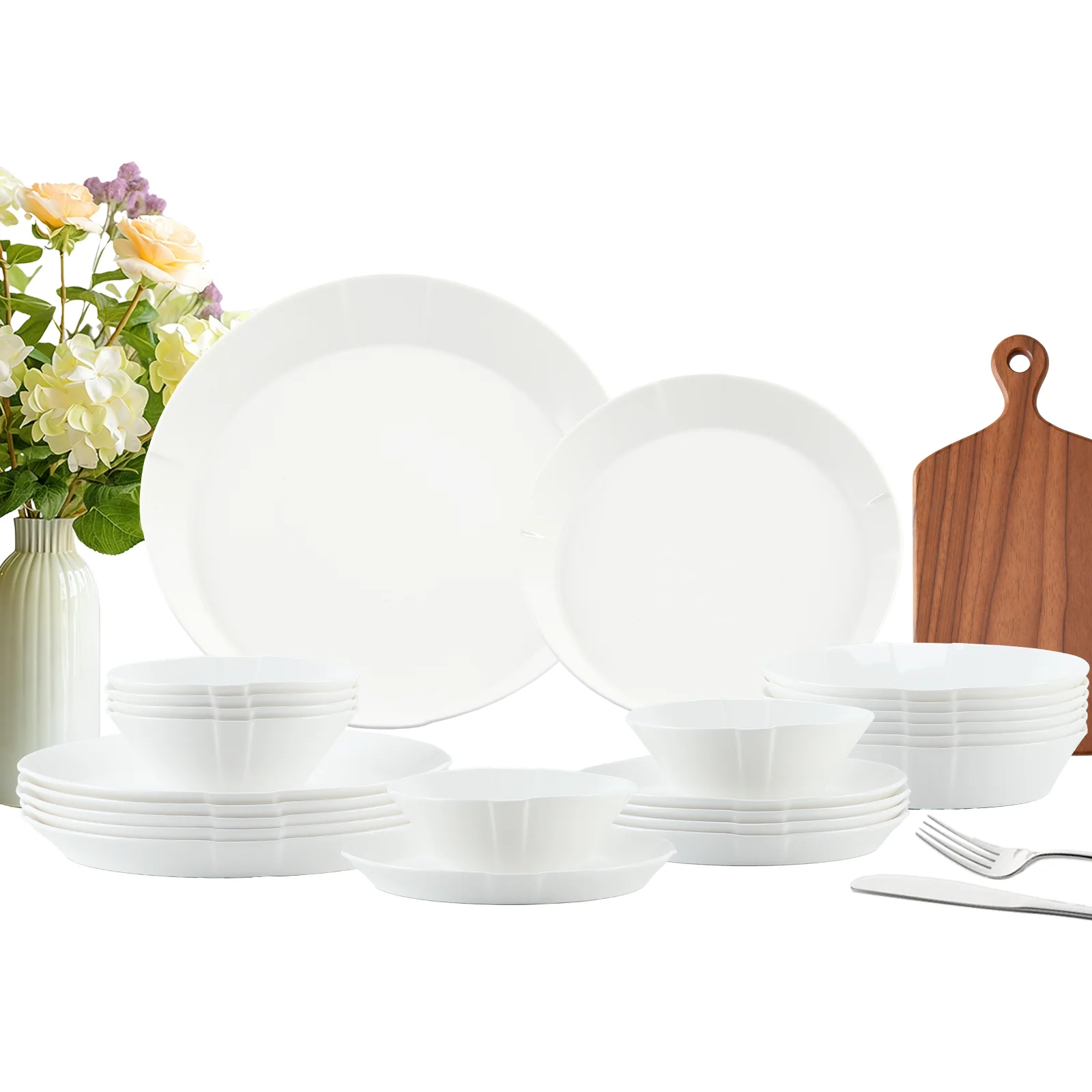 Elegantes 24-teiliges Keramik-Kombiservice für 6 Personen – stilvoll, langlebig und alltagstauglich - Image 3