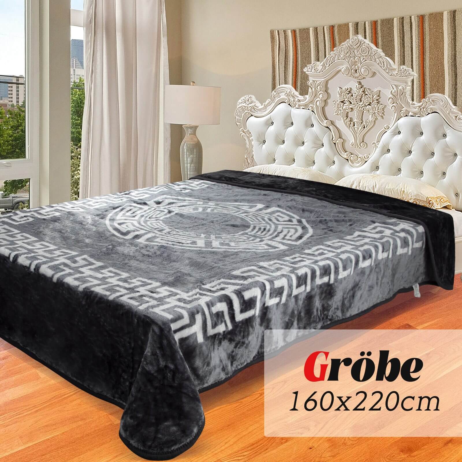 Flauschige Kuscheldecke 160x220 cm aus Polyester Weich, warm und pflegeleicht für Sofa, Bett und mehr - Image 10