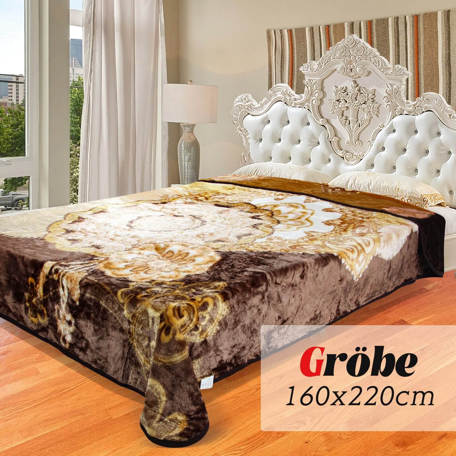 Flauschige Kuscheldecke 160x220 cm aus Polyester Weich, warm und pflegeleicht für Sofa, Bett und mehr - Image 13