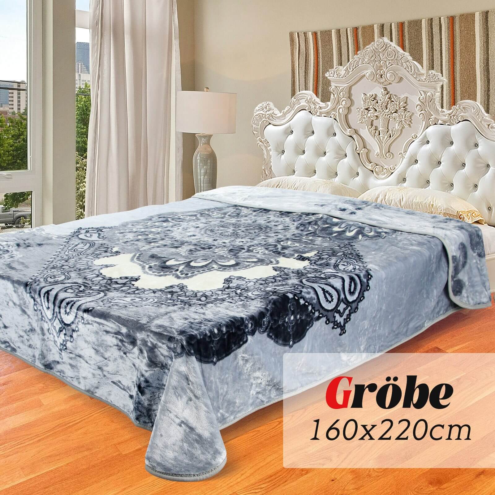 Flauschige Kuscheldecke 160x220 cm aus Polyester Weich, warm und pflegeleicht für Sofa, Bett und mehr - Image 20