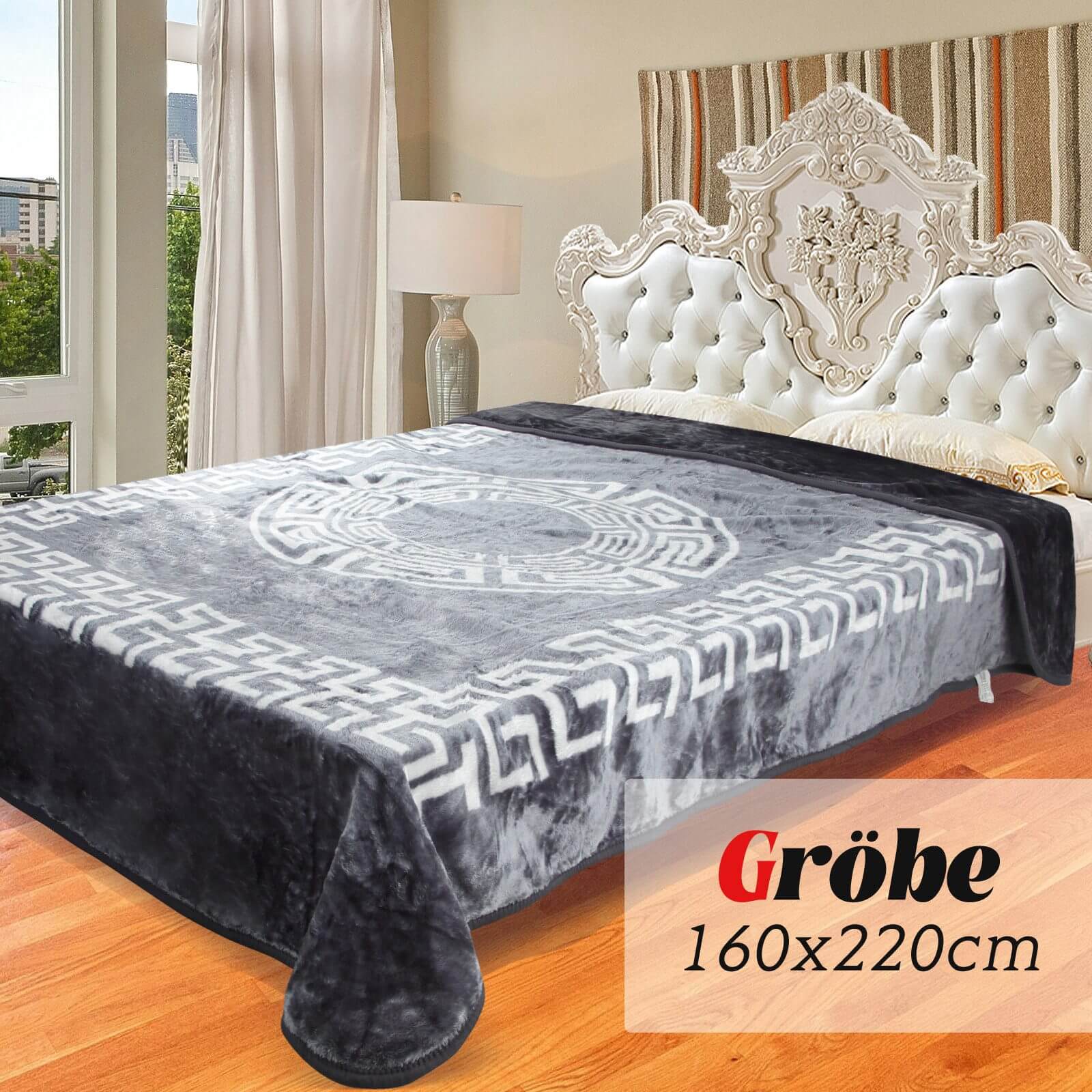 Flauschige Kuscheldecke 160x220 cm aus Polyester Weich, warm und pflegeleicht für Sofa, Bett und mehr - Image 22