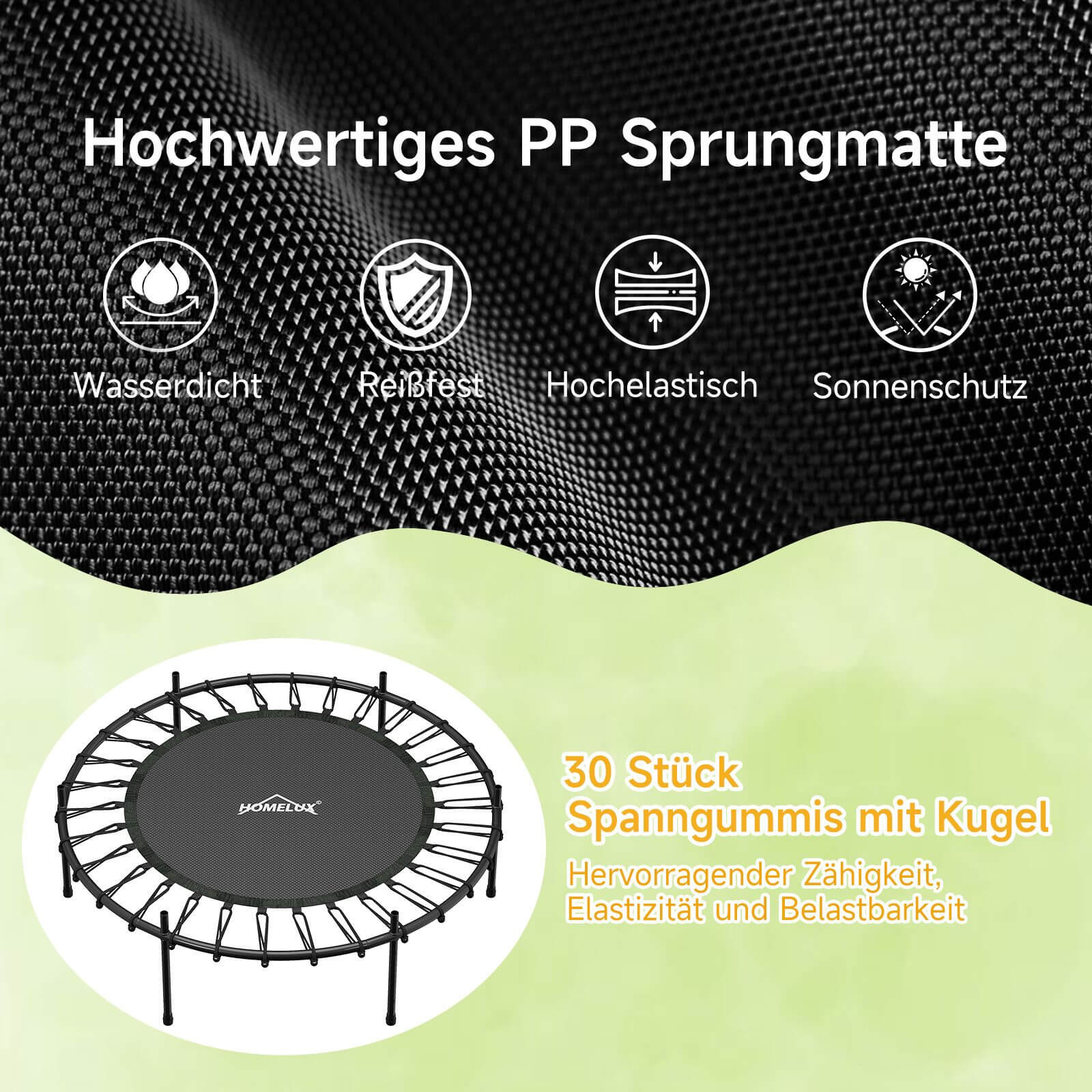 Gartentrampolin Ø 140 cm Sicheres Springvergnügen für Kinder, drinnen & draußen, bis 100 kg belastbar - Image 5