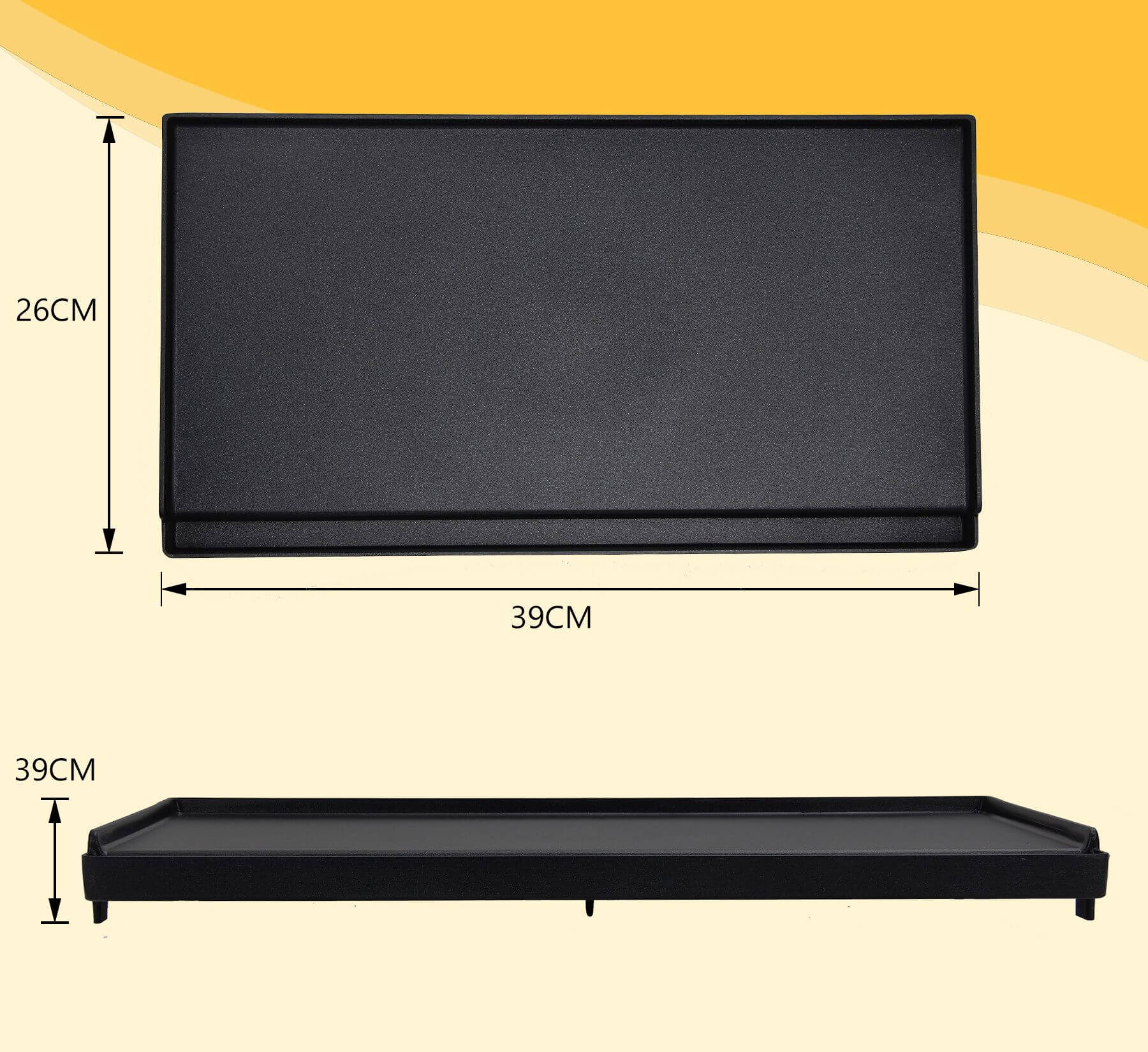 Gaskocher Campingkocher 2-flammig mit Gaskartuschen + 45 x 24 cm Grillplatte - Image 12