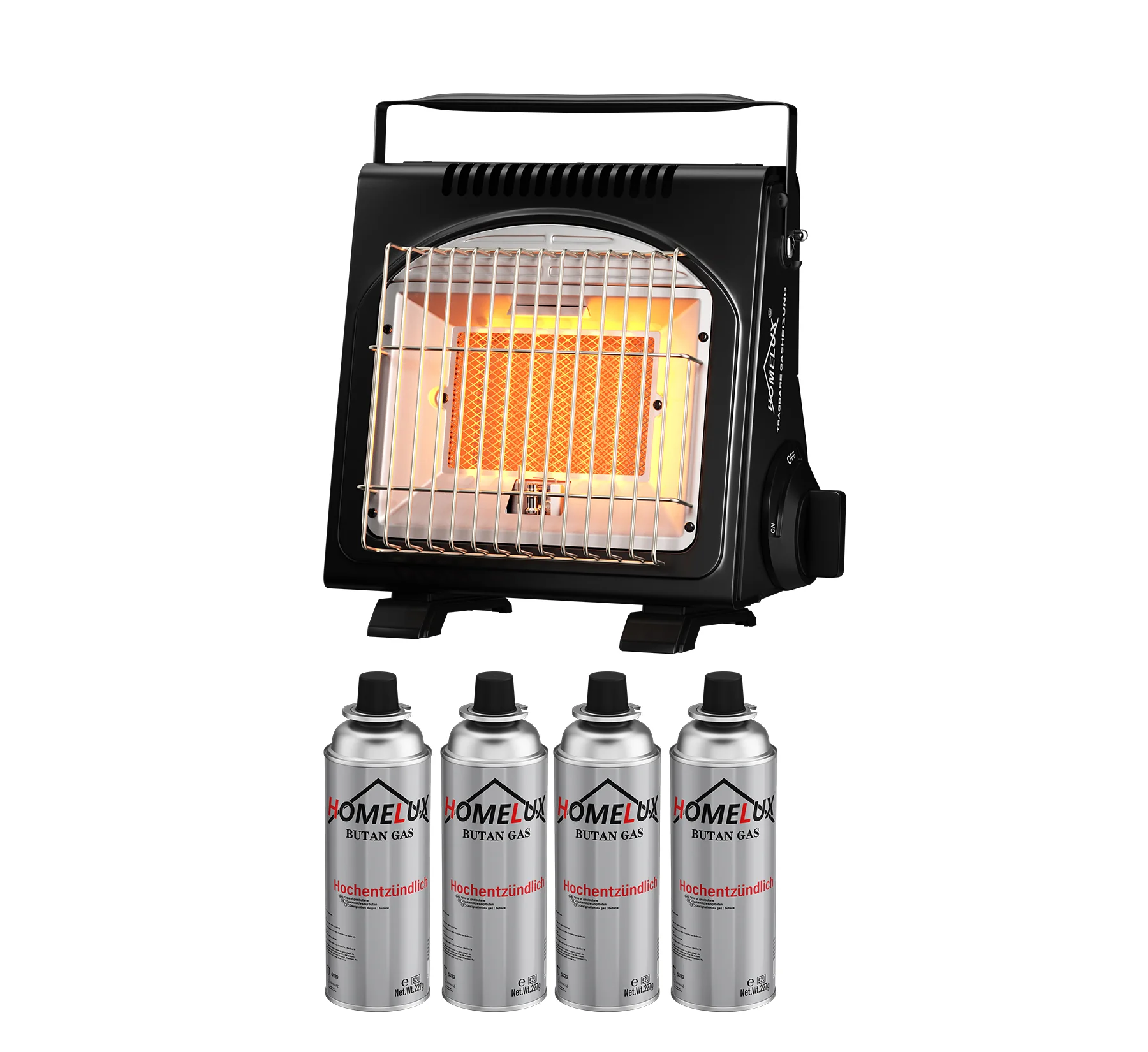 HOMELUX 1,7KW Gasheizung für Outdoor, Gasheizer, Gasheizung Camping, Heizung ohne Strom, Gasheizstrahler, Campingheizer - Image 8