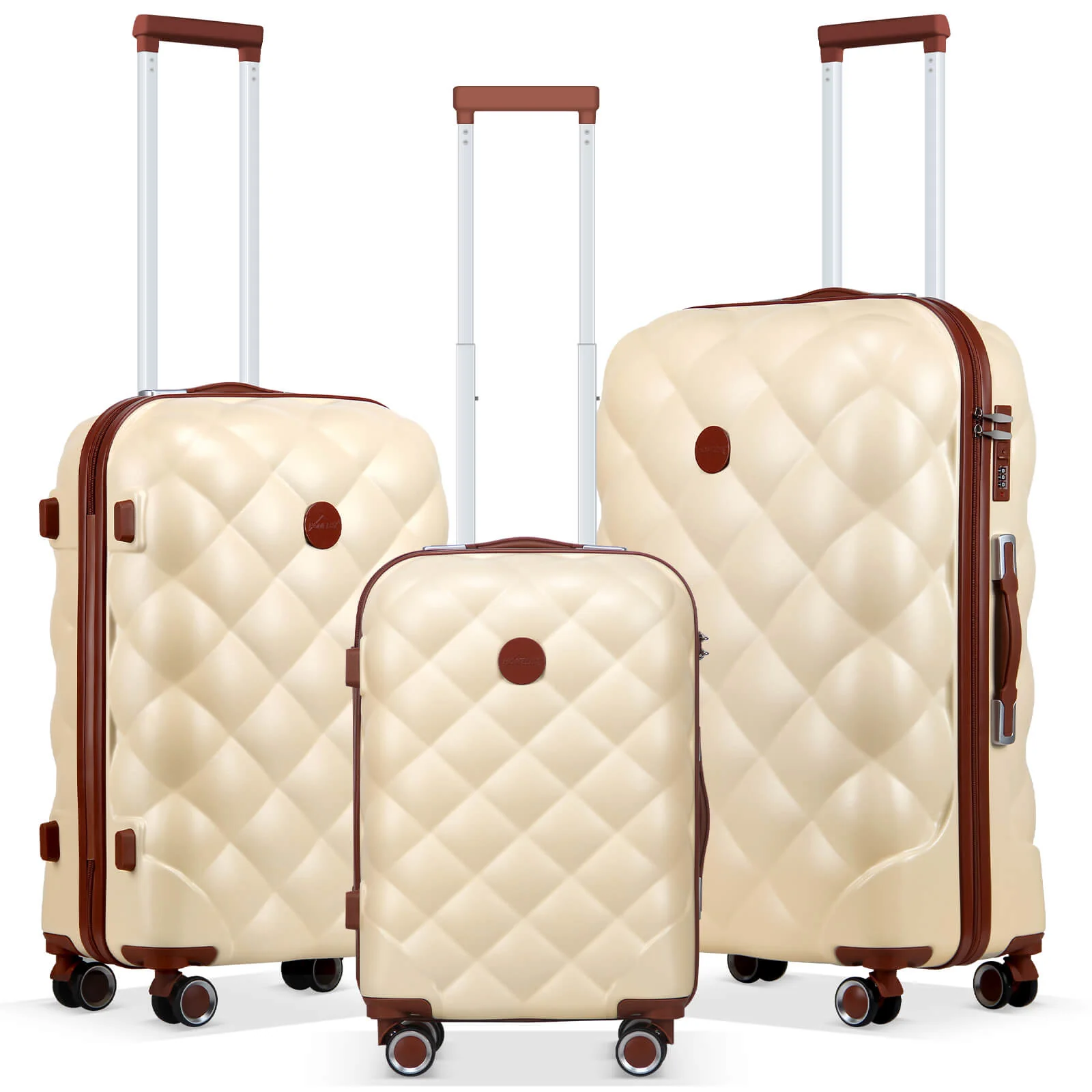 HOMELUX 3-teiliges Hartschalen Kofferset ABS Leicht Reisekoffer Trolley Rollkoffer Set M-L-XL - Image 11
