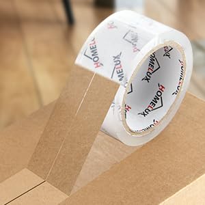 HOMELUX Transparentes Paketklebeband Geräuscharm, 66m lang, 50mm breit, ideal für Paketversand & Versandschachteln - Image 5