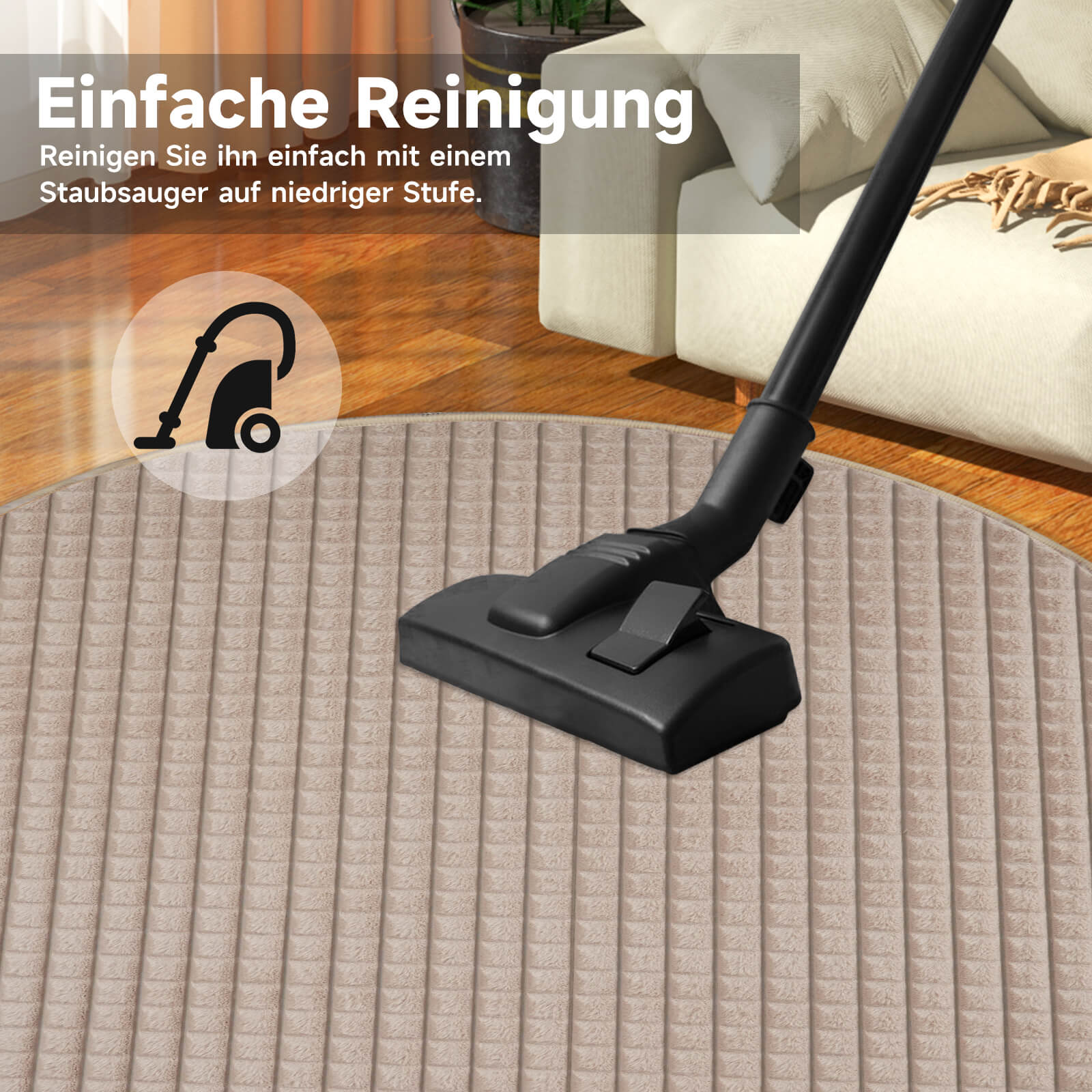 HOMELUX Flauschiger Kunstfell Teppich, wohne Rutschfestigkeit, für Wohnzimmer & Schlafzimmer, Fußbodenheizung - Image 5