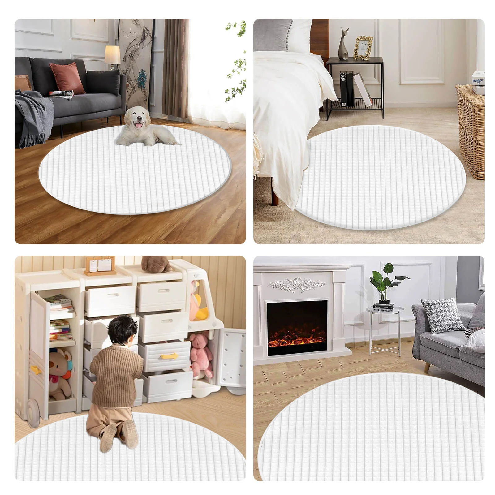 HOMELUX Flauschiger Kunstfell Teppich, wohne Rutschfestigkeit, für Wohnzimmer & Schlafzimmer, Fußbodenheizung - Image 9