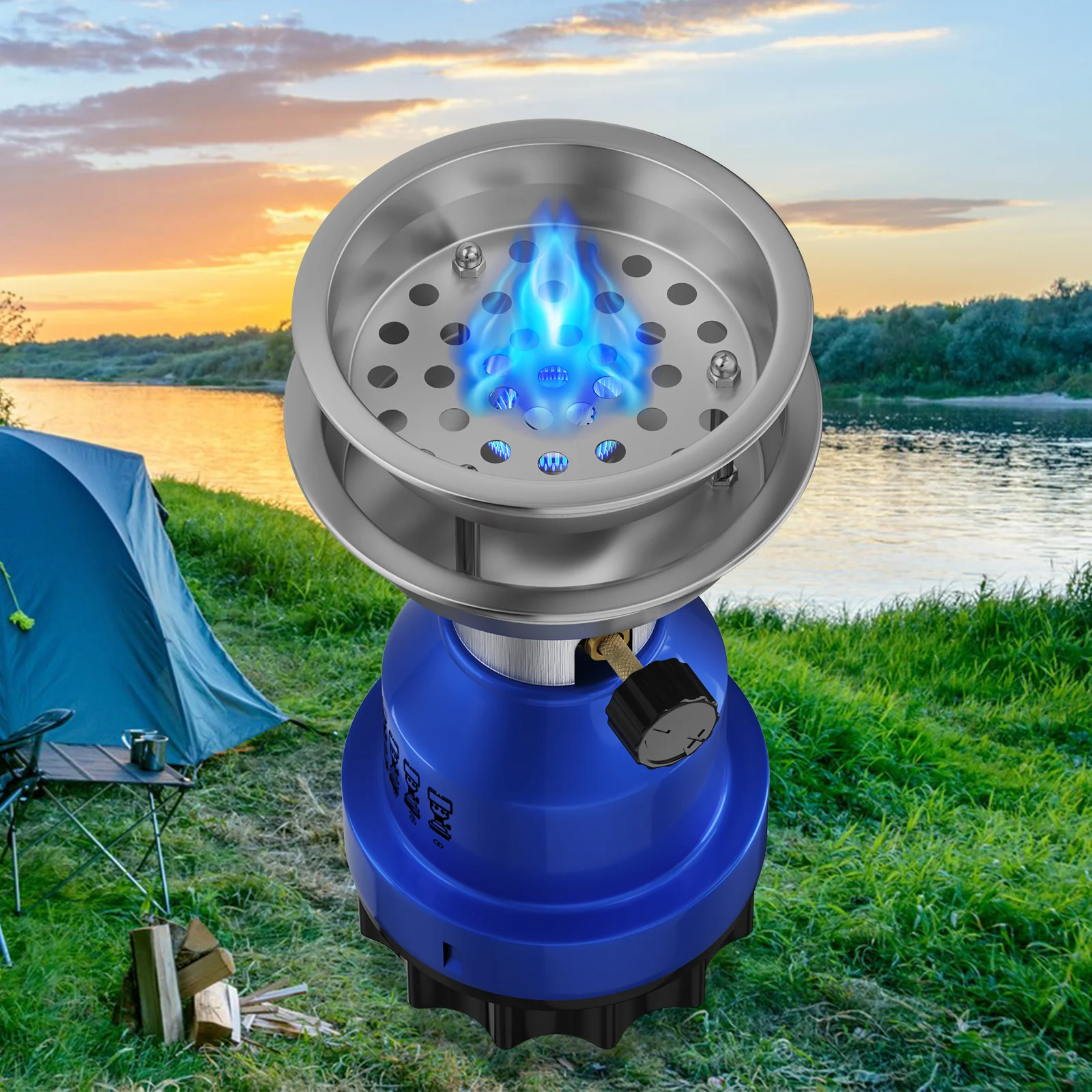 HOMELUX Gaskocher, Campingkocher, Camping Gaskocher, Gaskocher 1-flammig für Outdoor, Freizeit, Wanderung, Picknick Camping - Image 4