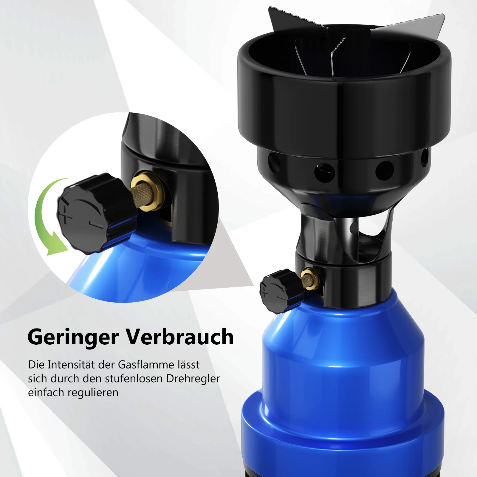 2in1 Campingkocher Gaskocher 1 Flammig Shisha Kohleanzünder für Gaskartuschen - Image 4