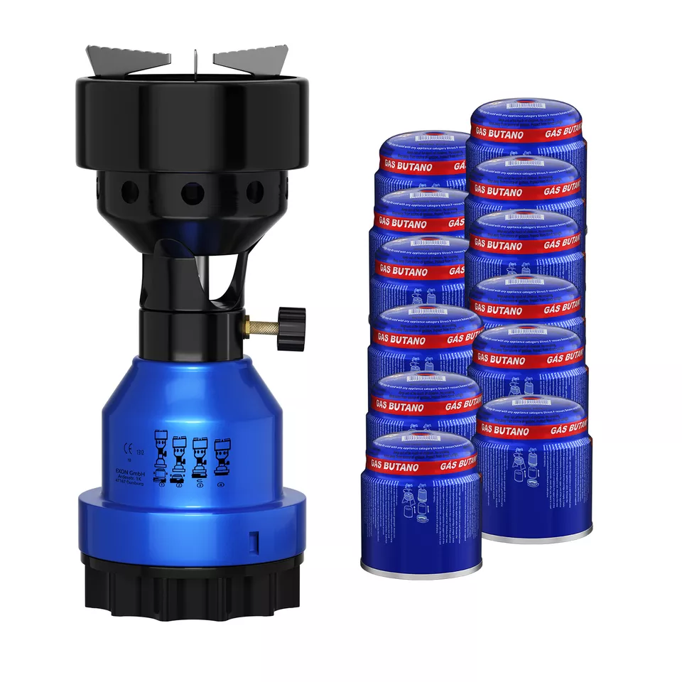 2in1 Campingkocher Gaskocher 1 Flammig Shisha Kohleanzünder für Gaskartuschen - Image 8