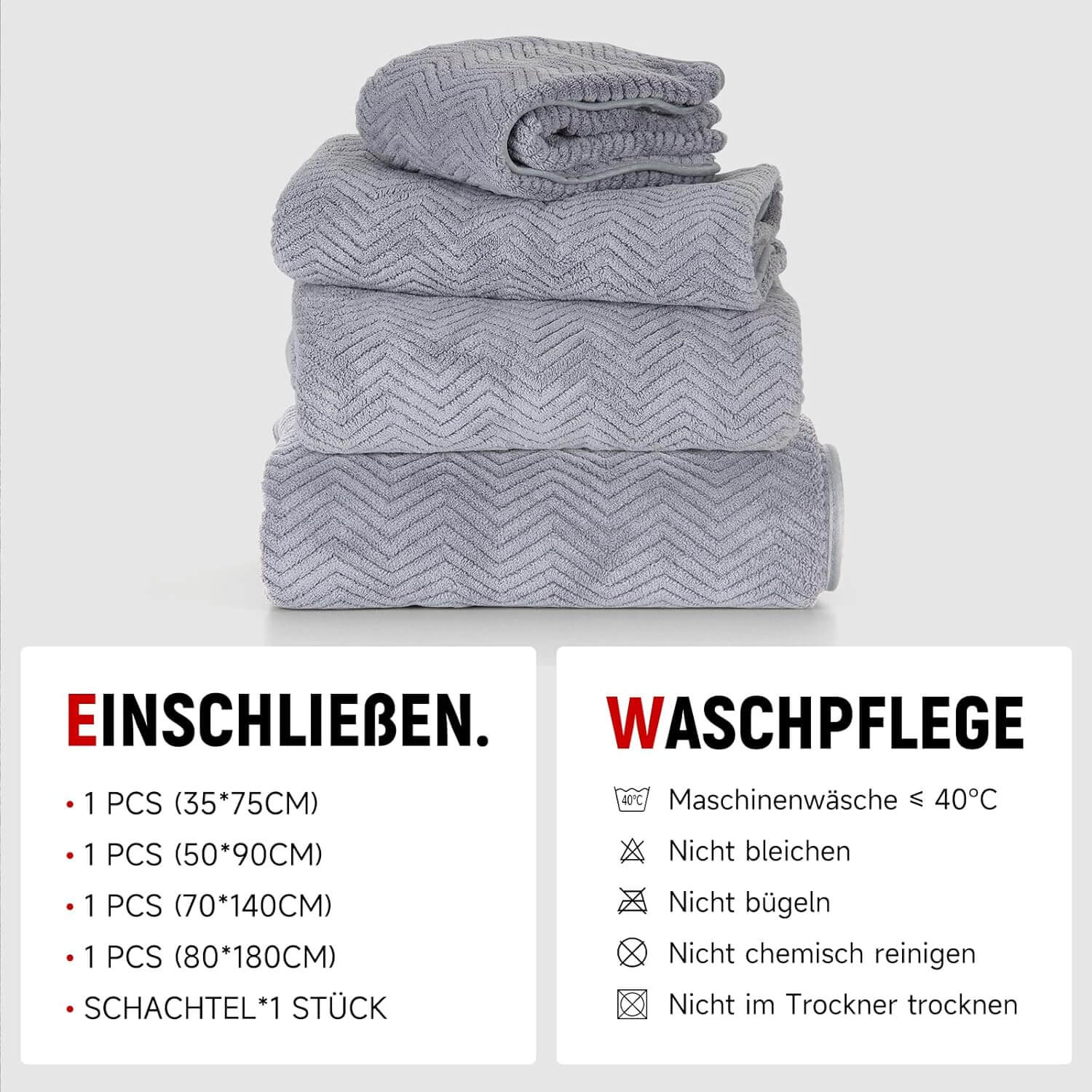 HOMELUX Handtuch Set 2 / 3 / 4 teilig Badetuch Set + Towel saugstarkes Frottiertücher Set - Image 12
