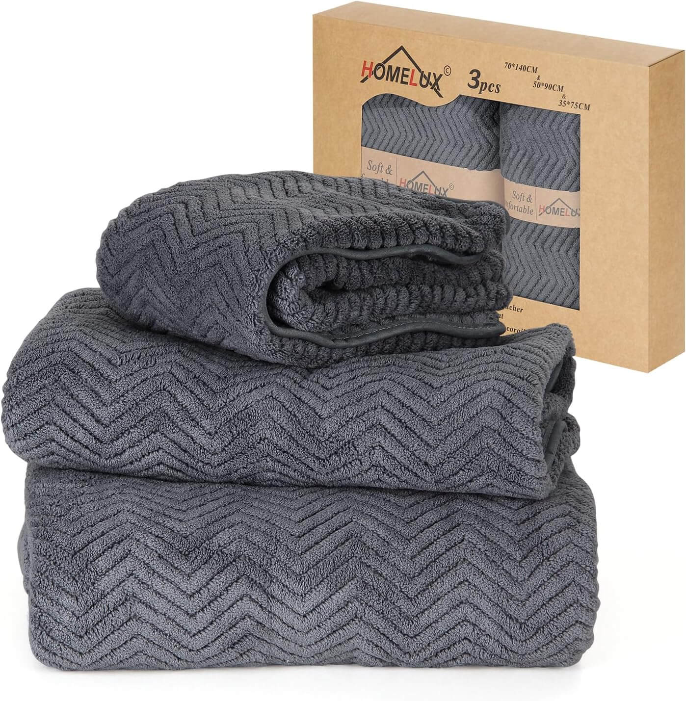 HOMELUX Handtuch Set 2 / 3 / 4 teilig Badetuch Set + Towel saugstarkes Frottiertücher Set - Image 16