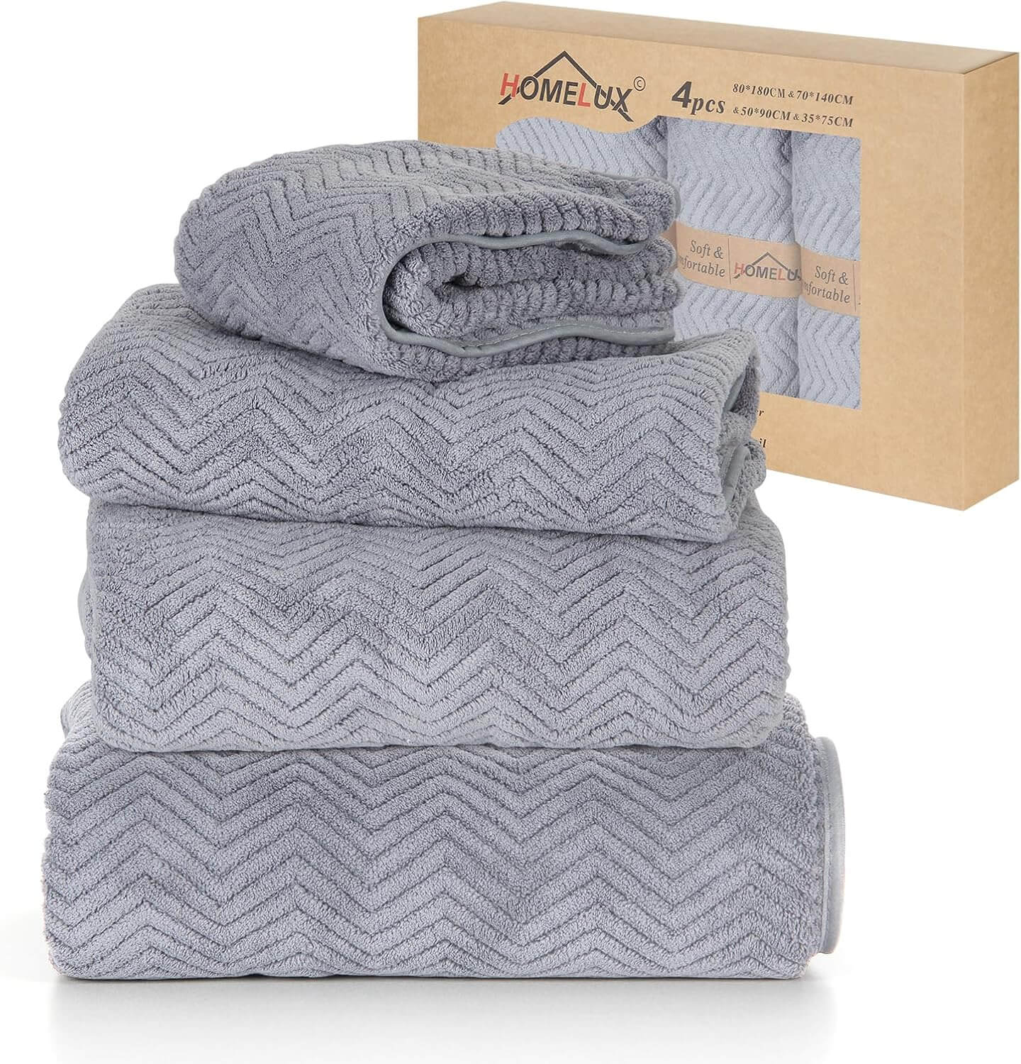 HOMELUX Handtuch Set 2 / 3 / 4 teilig Badetuch Set + Towel saugstarkes Frottiertücher Set - Image 27
