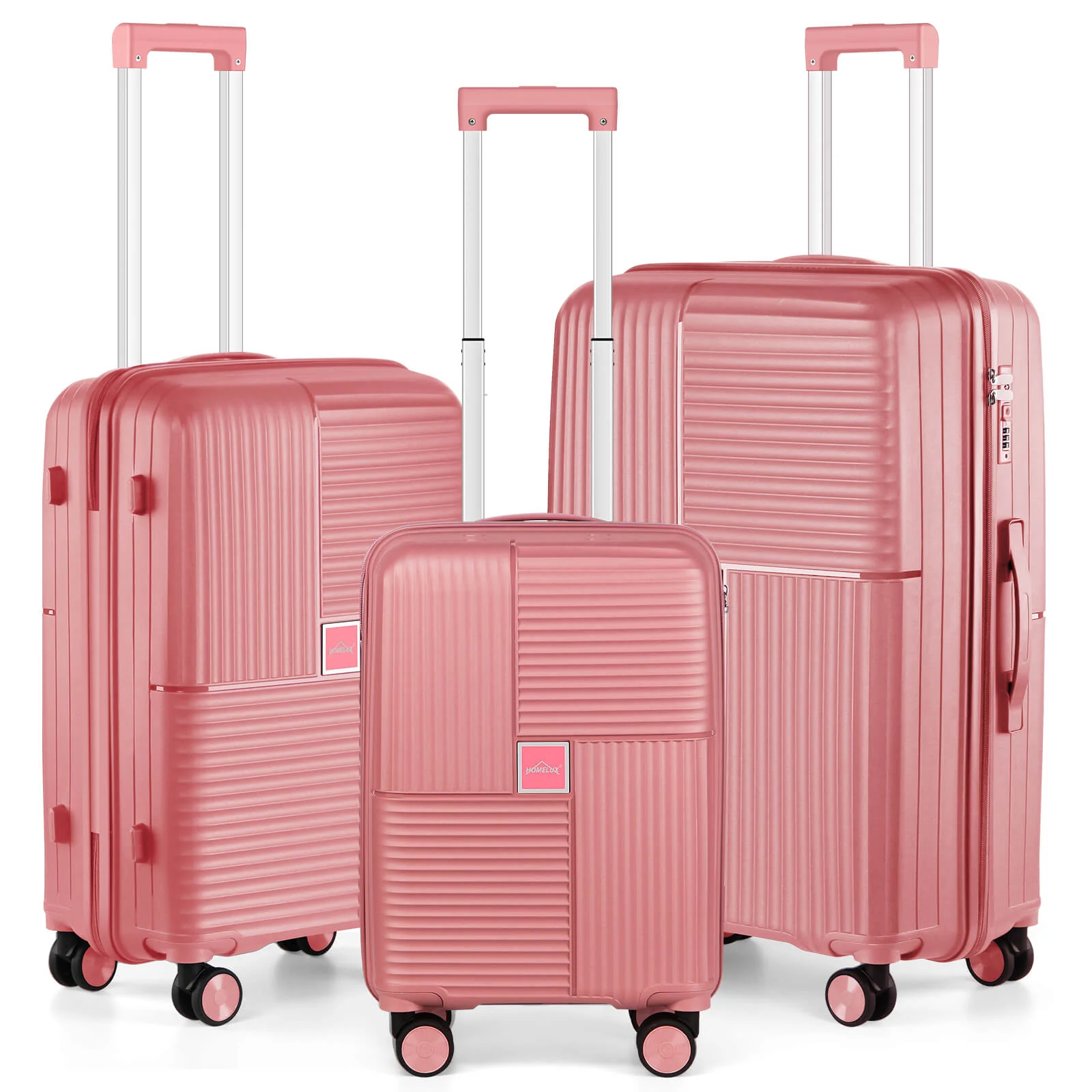 HOMELUX Hartschalenkoffer Set 3-teilig ABS Leicht Trolley Kofferset Rollkoffer Reisekoffer Hartschale M-L-XL - Image 10