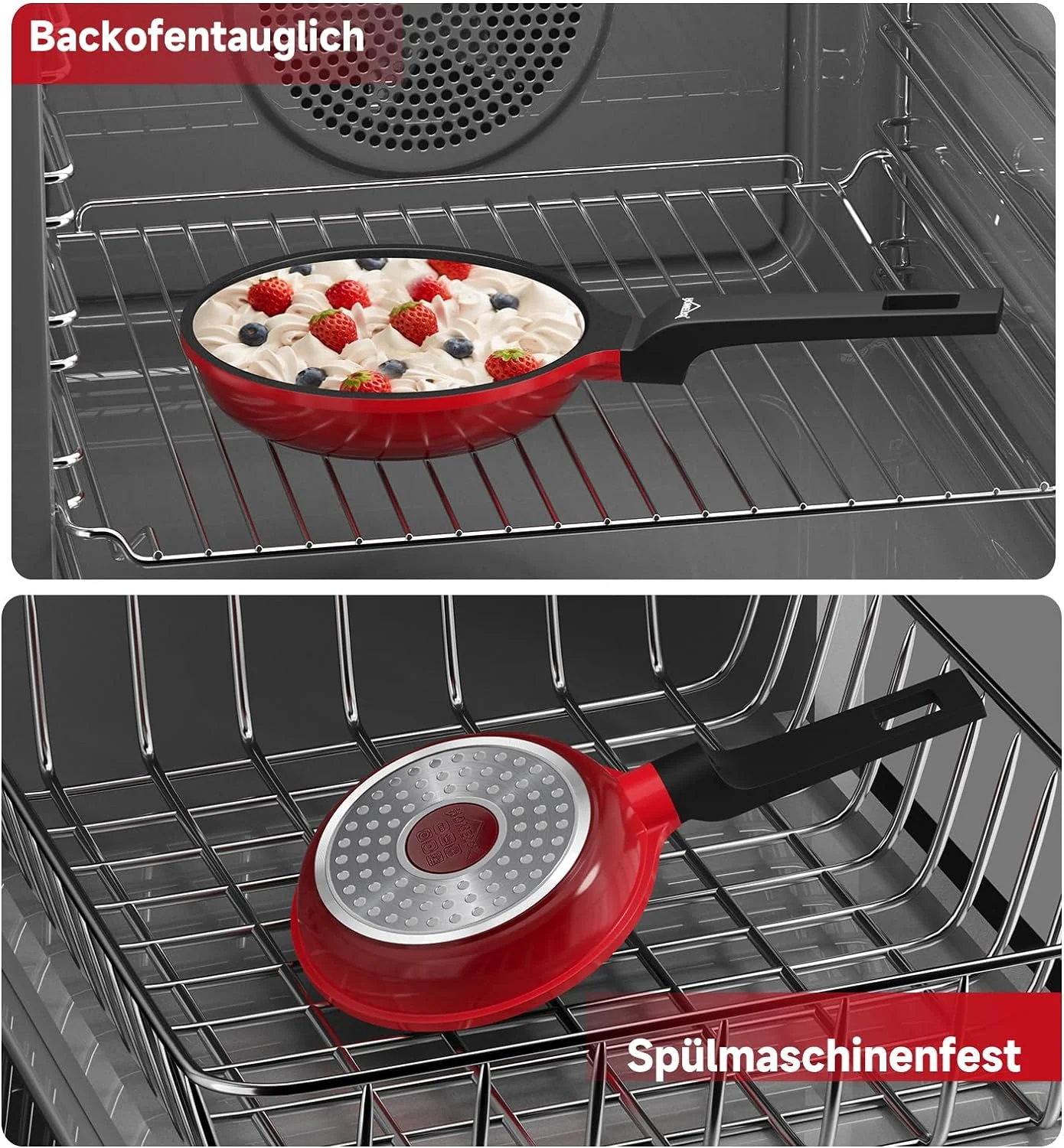 HOMELUX kleine Pfanne 14cm Bratpfanne Induktion, Non Stick Pan – Mini Bratpfanne - Induktionspfanne - crepe pfanne - Image 7