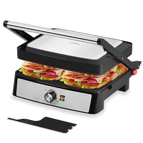 Kontaktgrill Sandwichmaker Panini Grill 2200W Toaster HOMELUX 34x23CM 3-in-1 Multifunktionsgrill für Paninis, Steaks, Sandwiches - Image 20