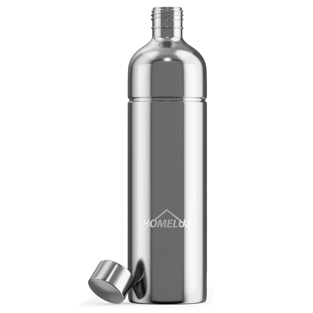 HOMELUX Soda Maker Sprudelwasser Maschine mit / ohne BPA-freien 1L PET-Flaschen / Edelstahlflasche (316er-Edelstahl) - Image 7
