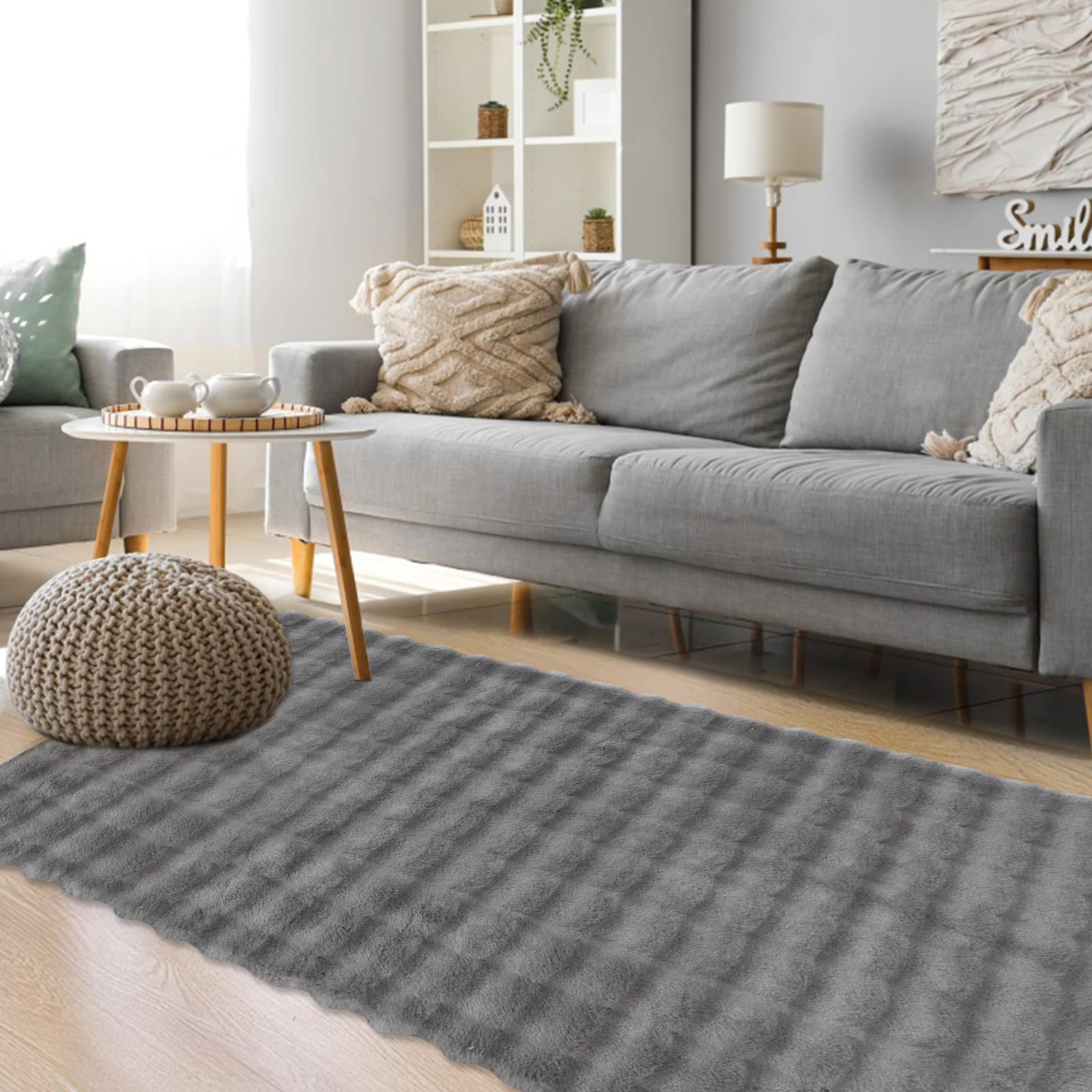 HOMELUX Superweicher Kunstfell Teppich, rutschfest & dekorativ. Idealer Hochflor für Wohnzimmer, Schlafzimmer & Fußbodenheizung geeignet - Image 10